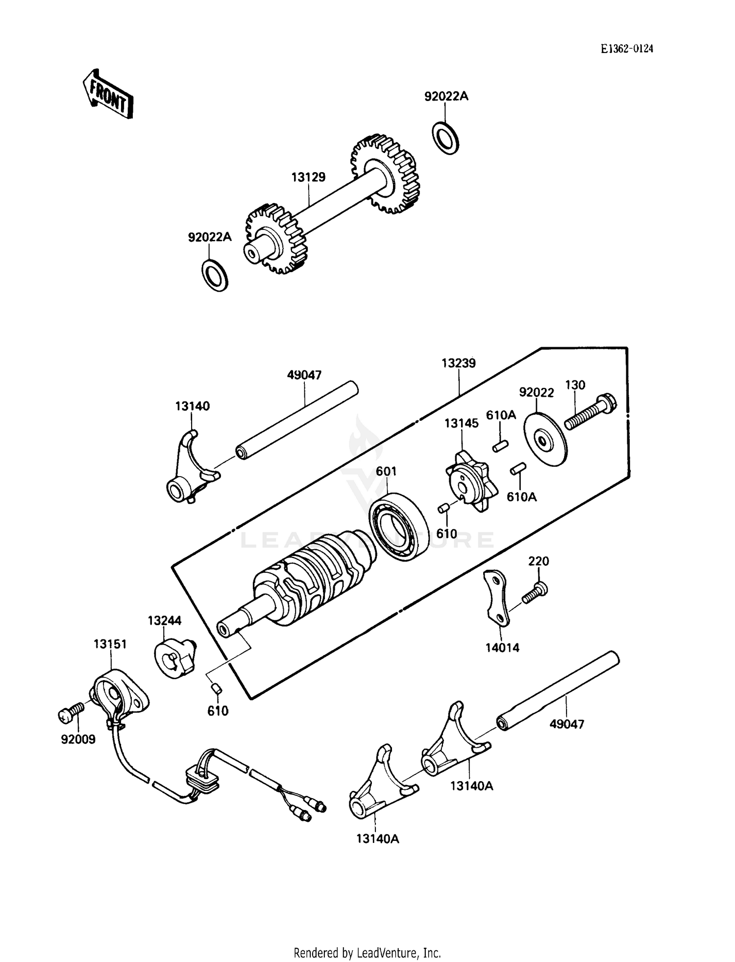 CHANGE DRUM/SHIFT FORK