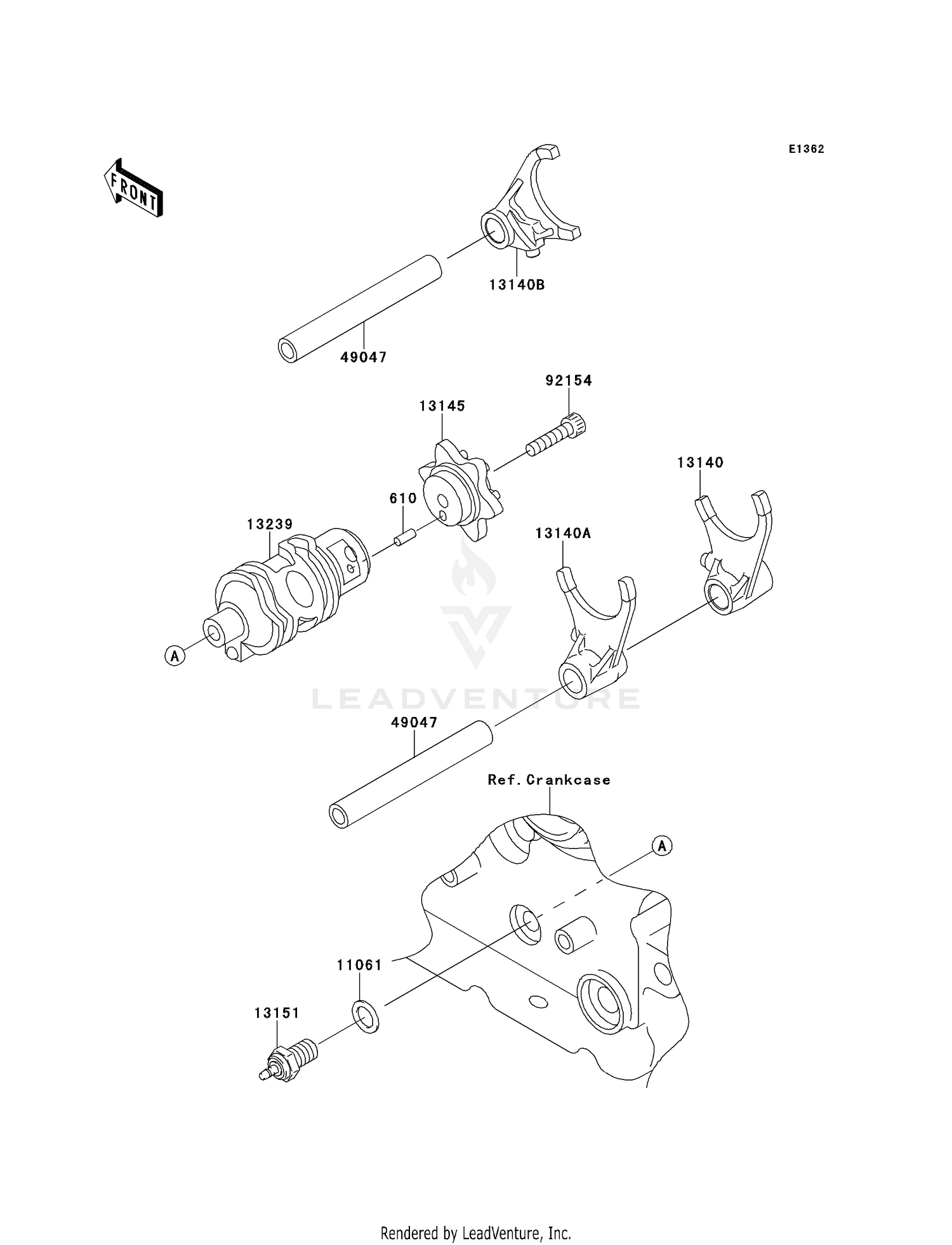GEAR CHANGE DRUM/SHIFT FORK(S)
