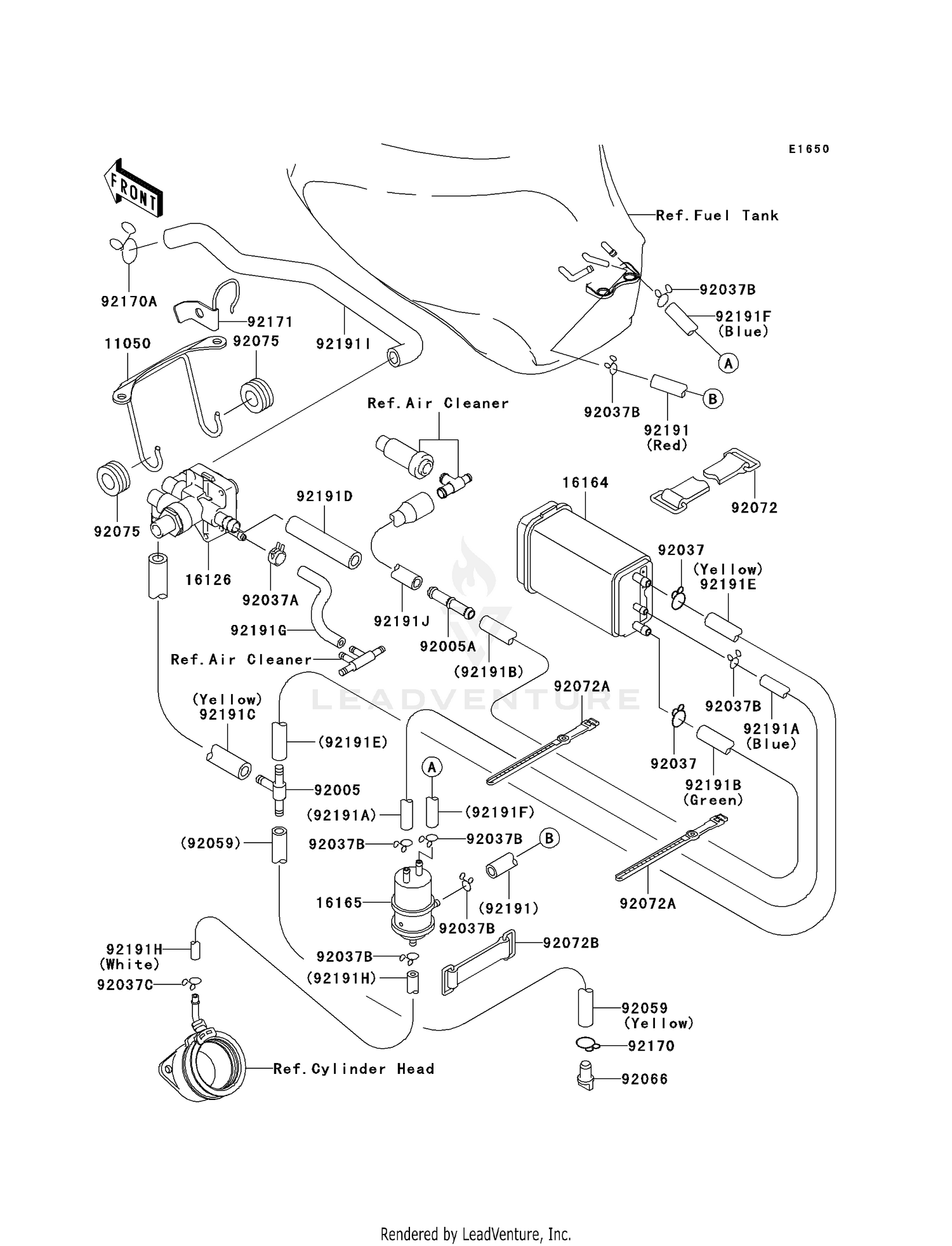 FUEL EVAPORATIVE SYSTEM (CA)
