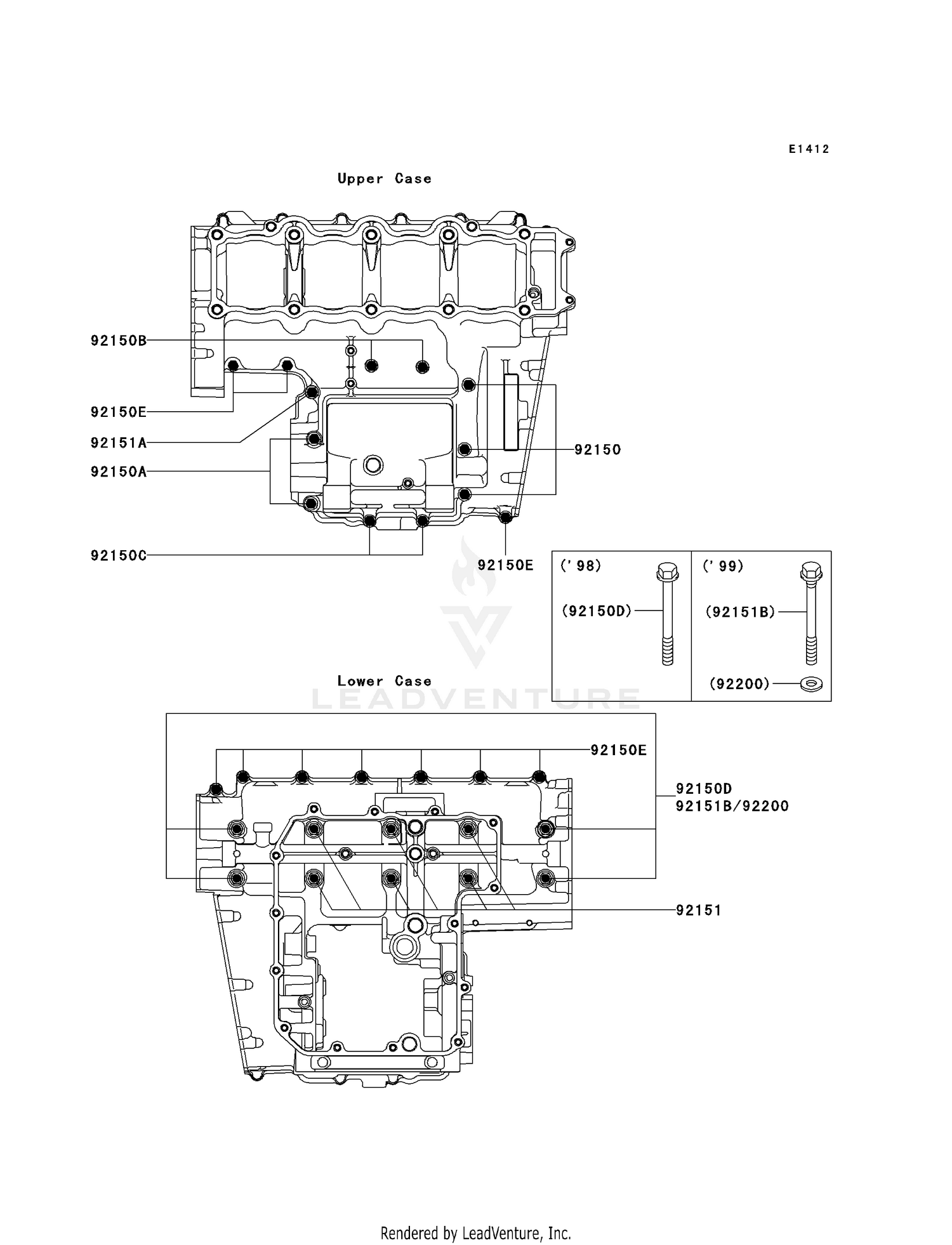 CRANKCASE BOLT PATTERN