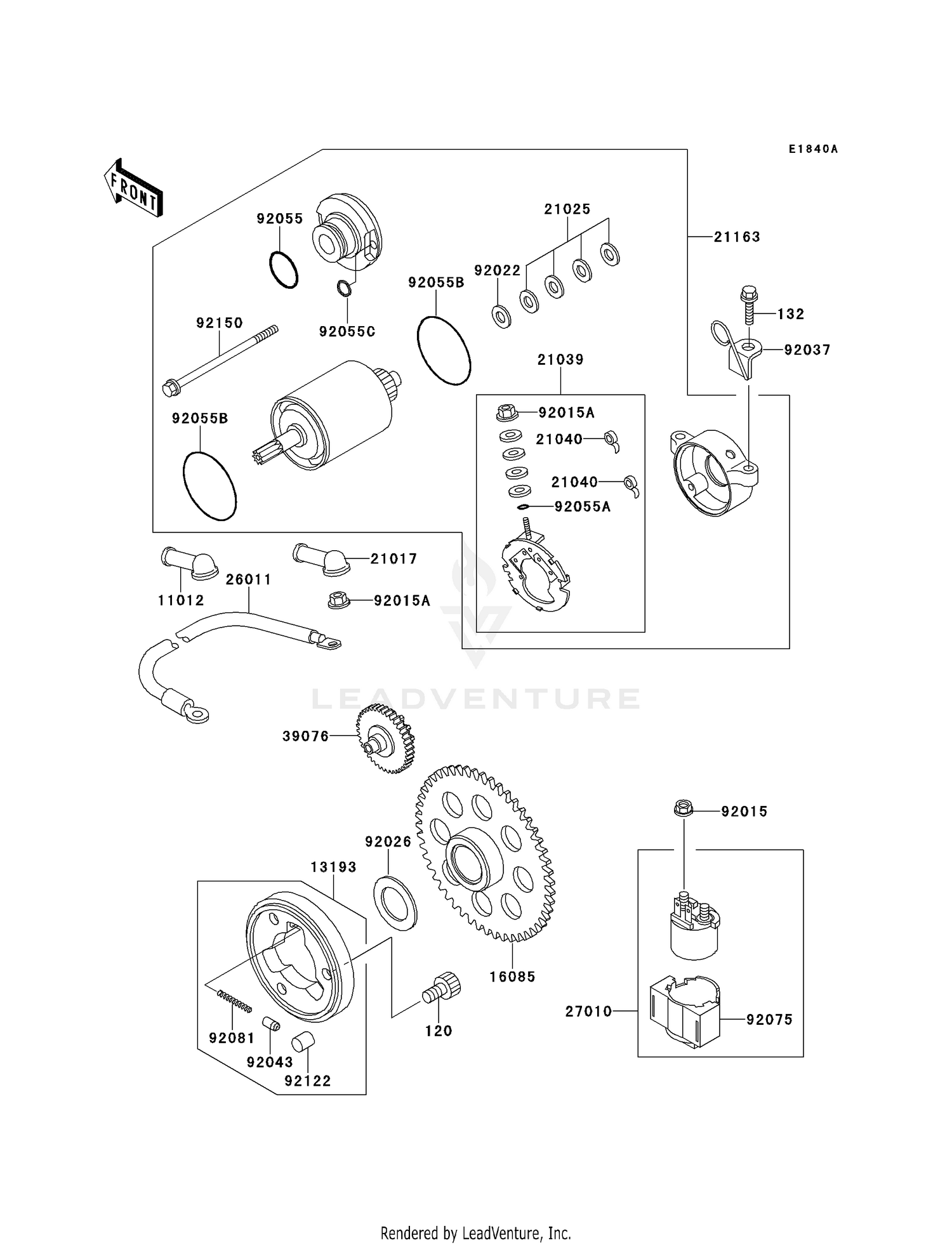 STARTER MOTOR (KLF220-A9)