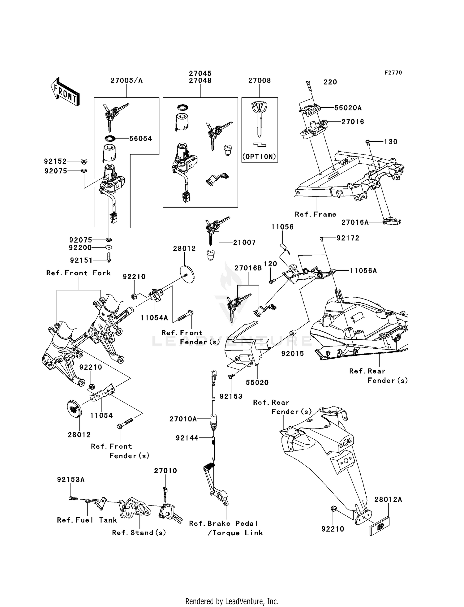 IGNITION SWITCH/LOCKS/REFLECTORS