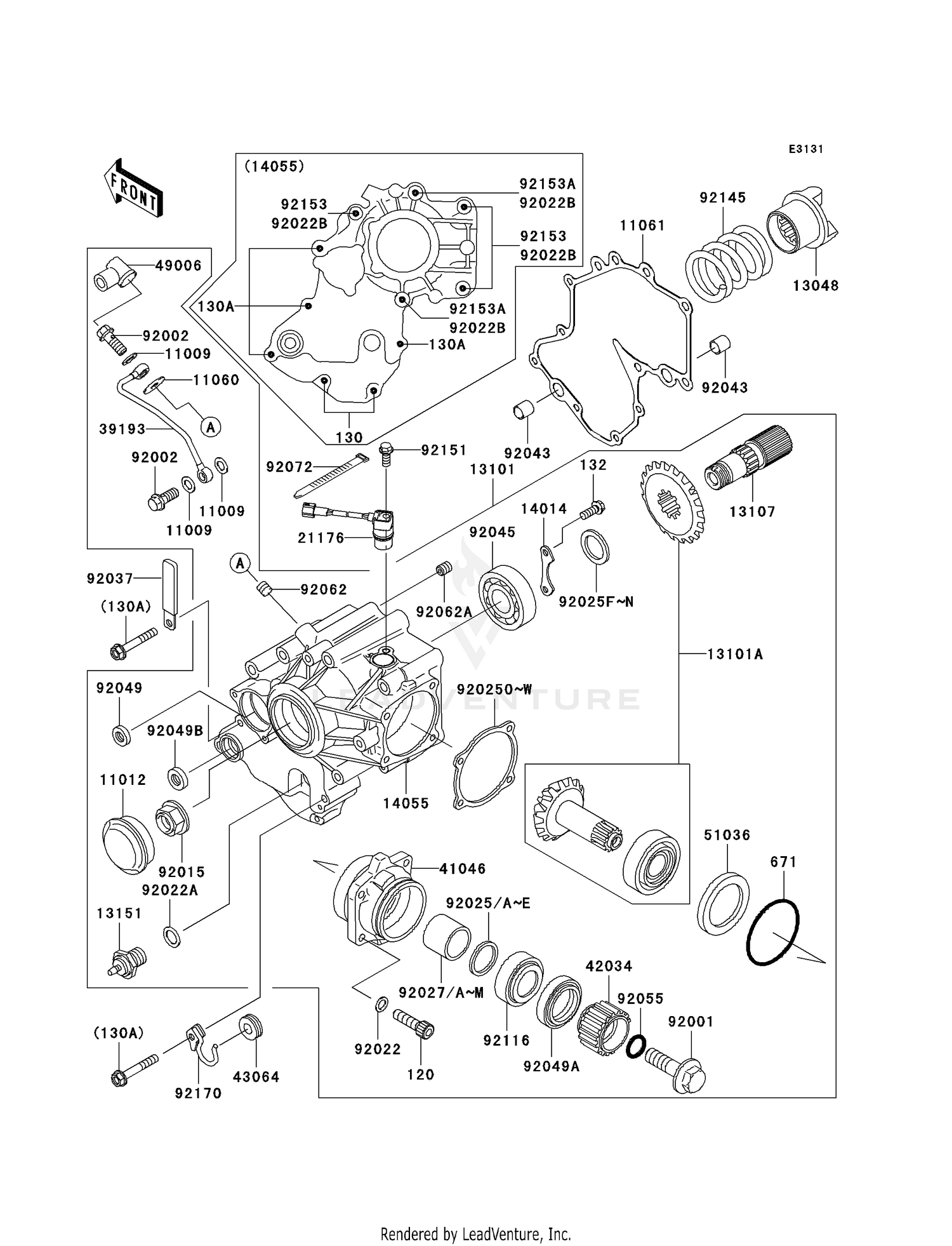 FRONT BEVEL GEAR