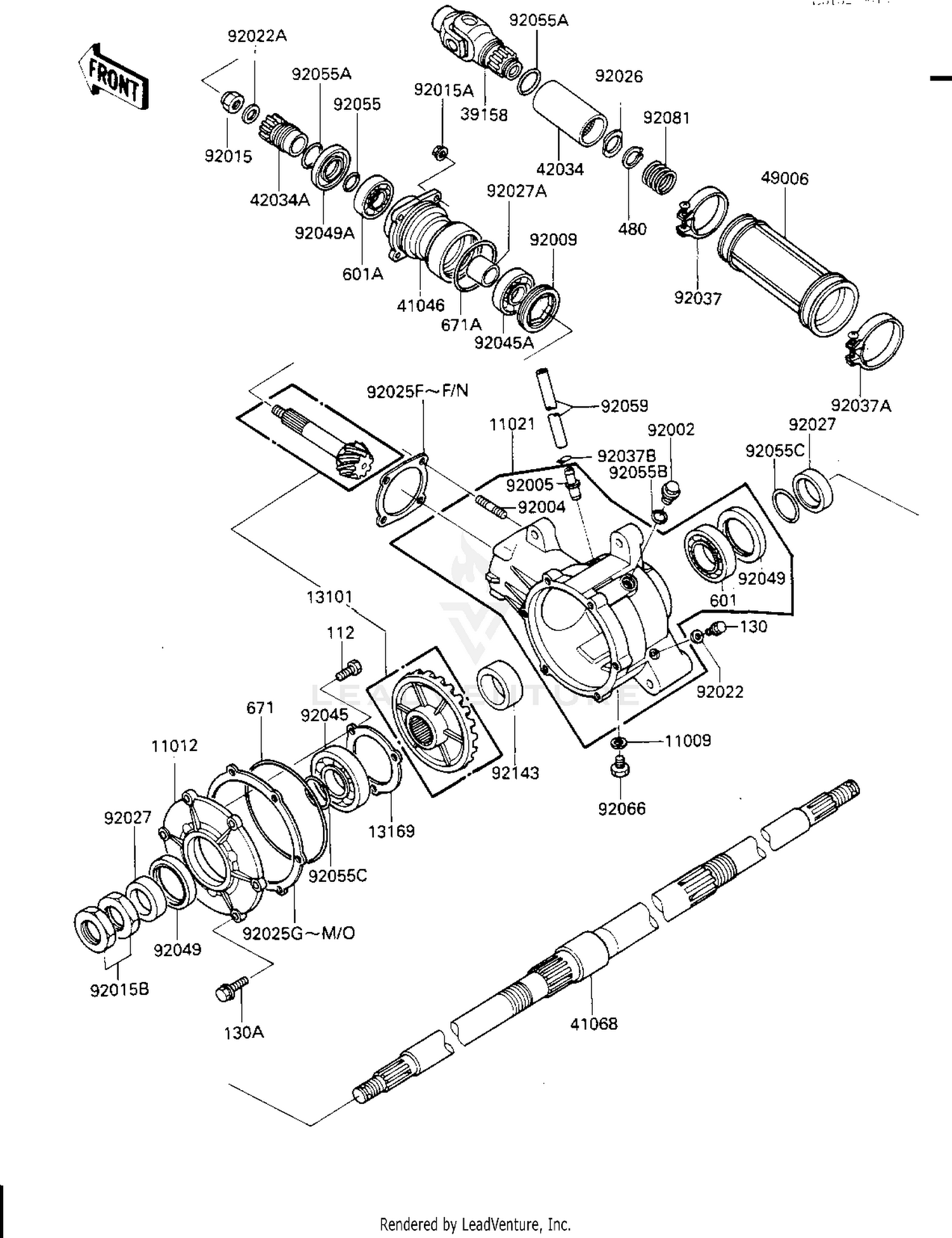 DRIVE SHAFT/FINAL GEARS