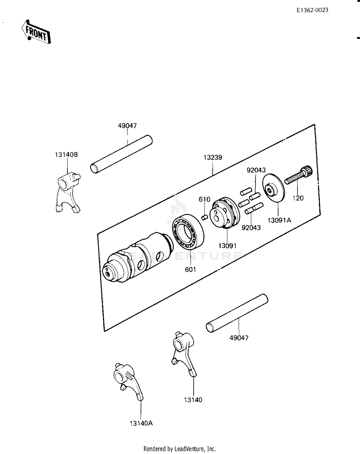 GEAR CHANGE DRUM & FORKS