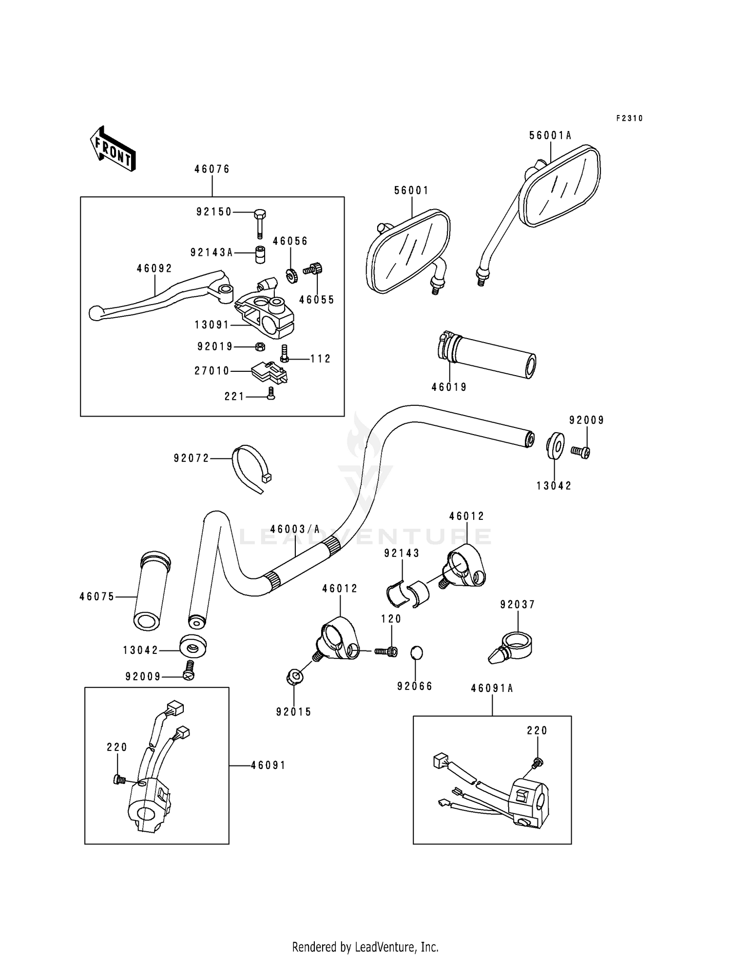 HANDLEBAR (VN800-A1/A2)