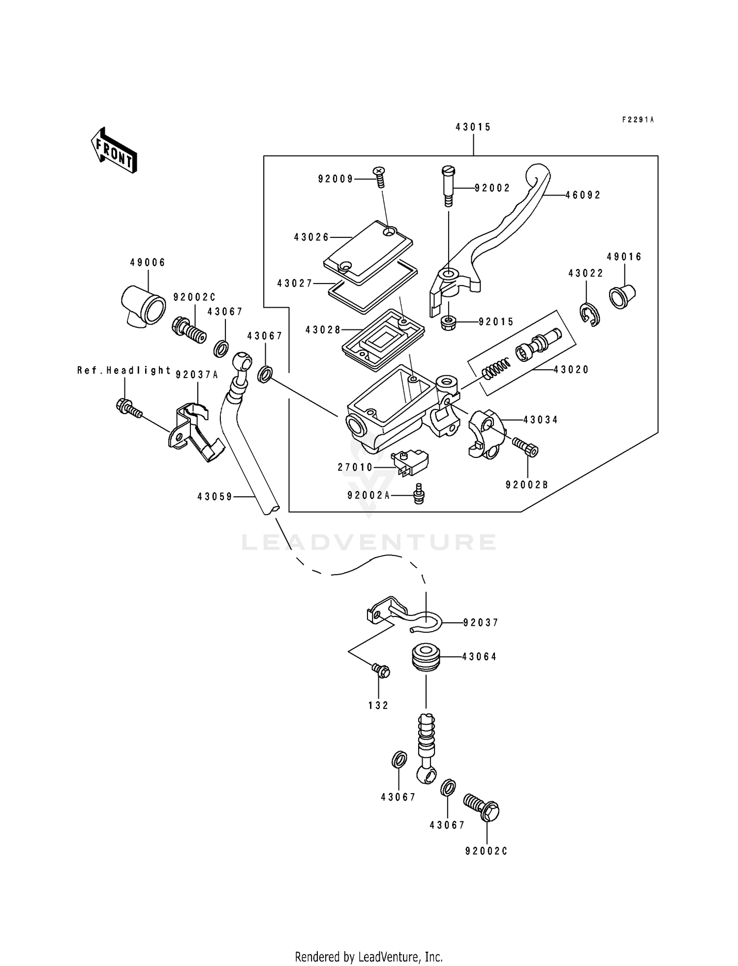 FRONT MASTER CYLINDER (EL250-E2/E3/E4)