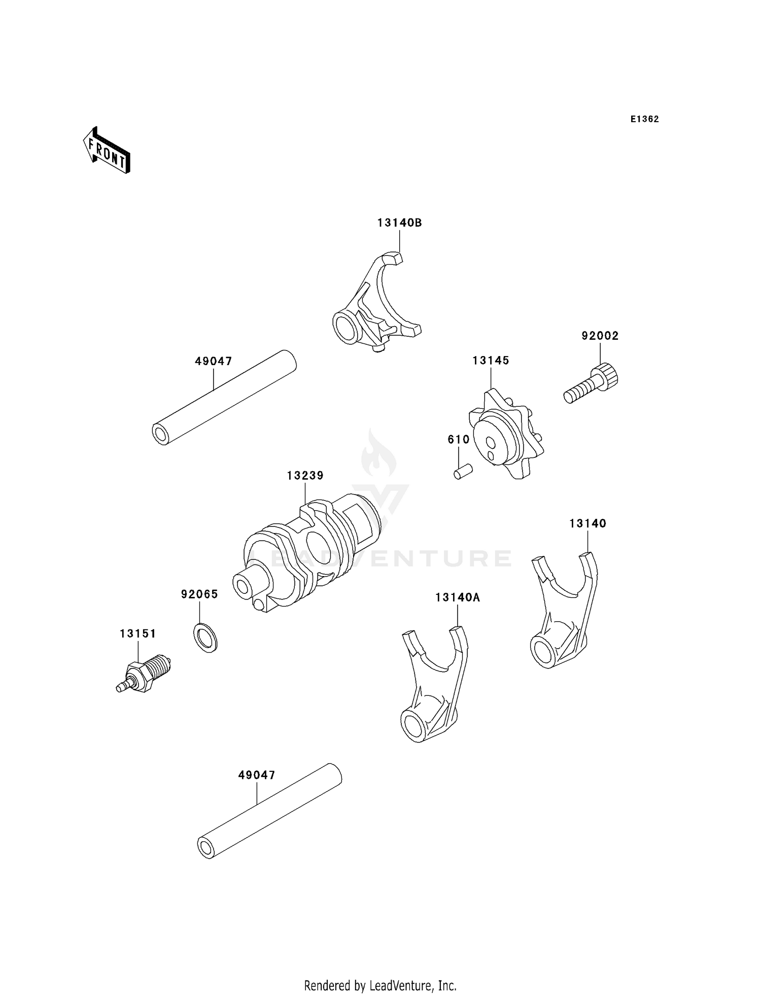 GEAR CHANGE DRUM/SHIFT FORK(S)