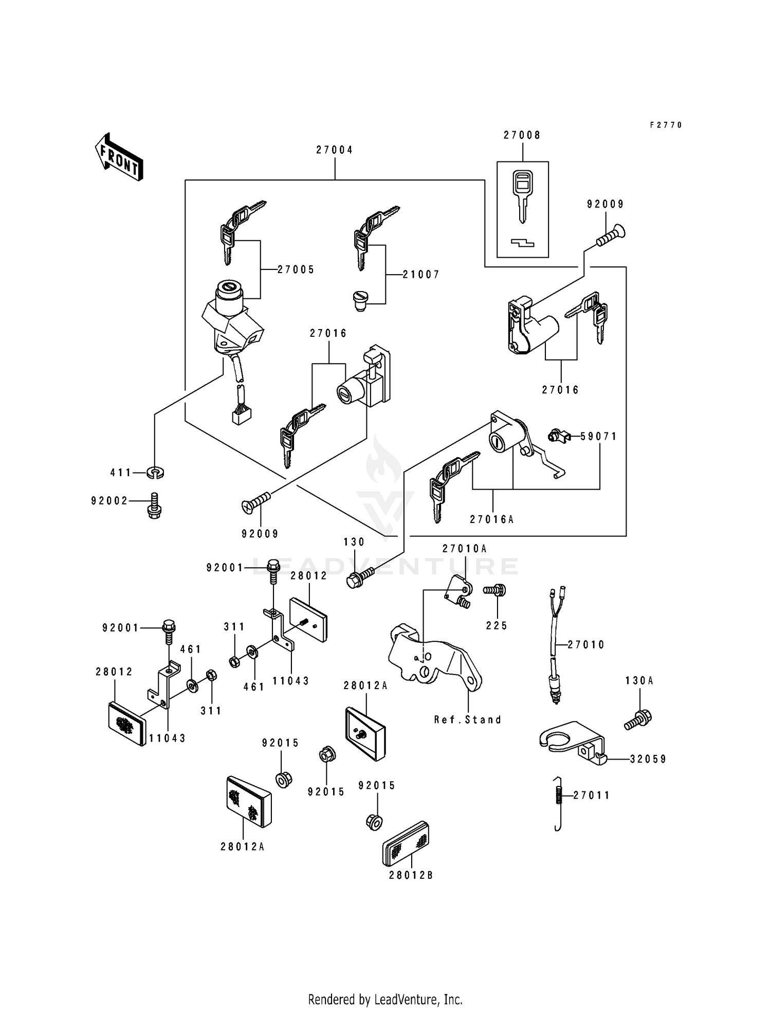 IGNITION SWITCH/LOCKS/REFIECTORS