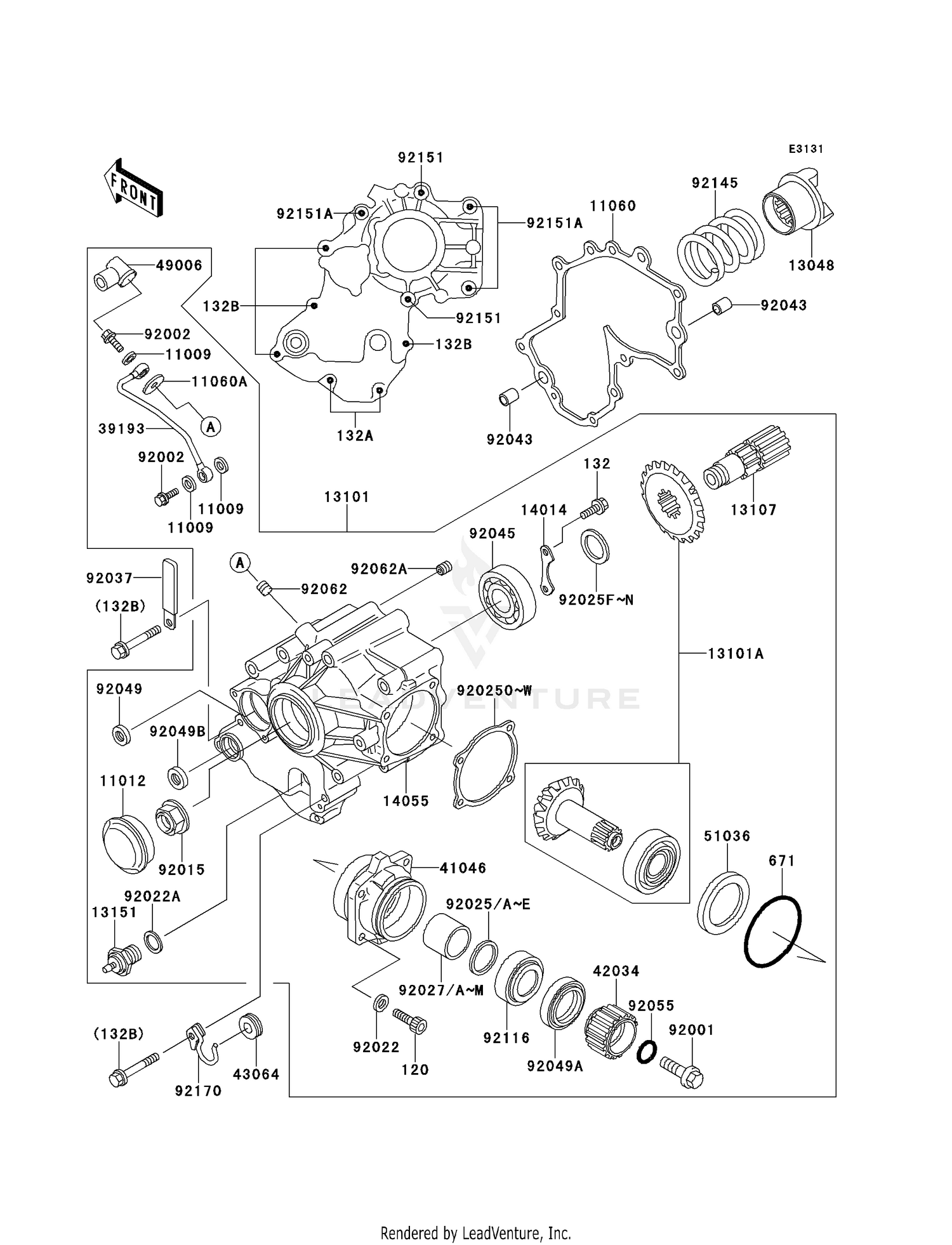 FRONT BEVEL GEAR