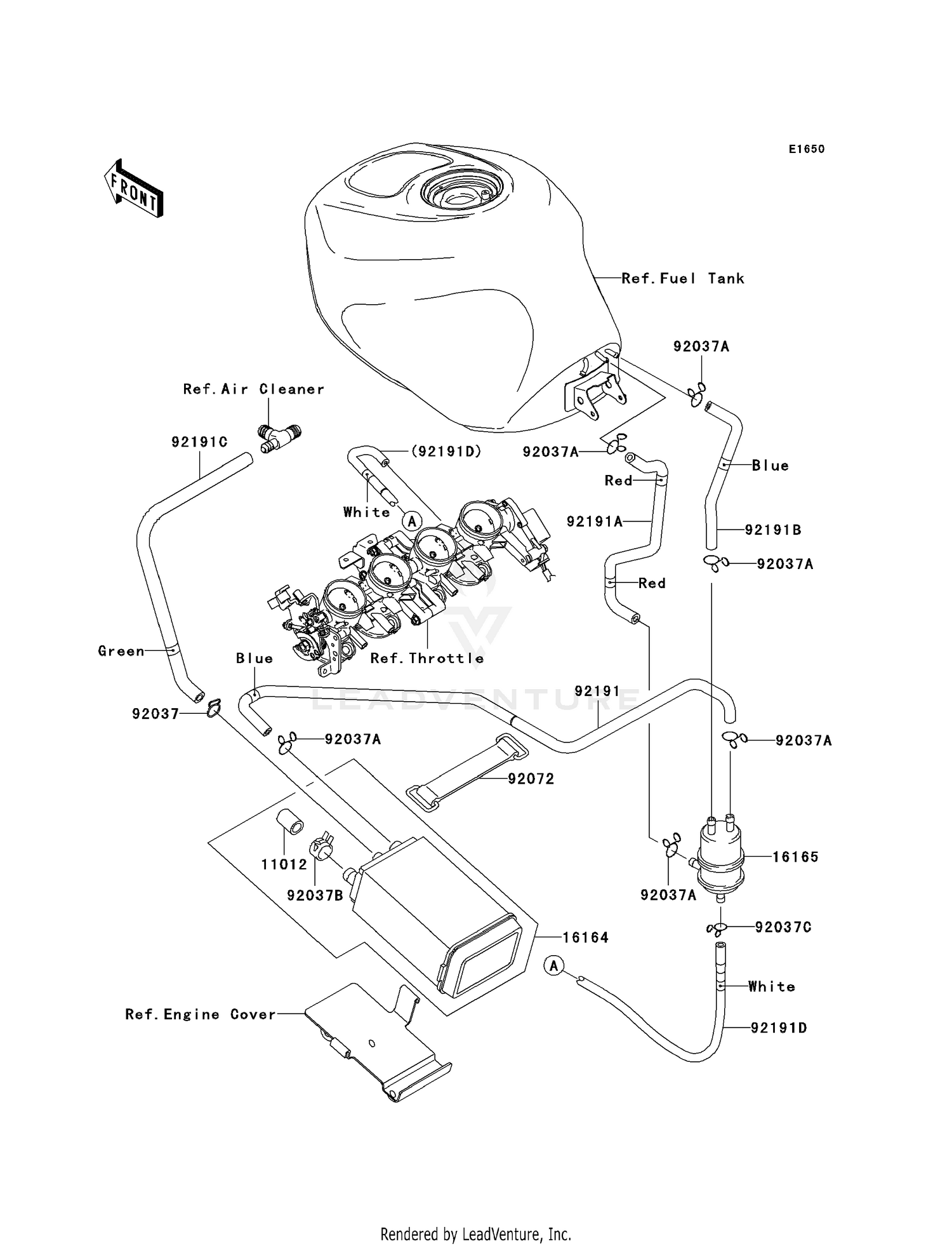 FUEL EVAPORATIVE SYSTEM (CA)