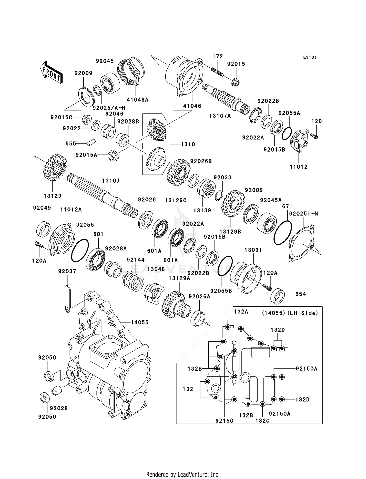 FRONT BEVEL GEAR