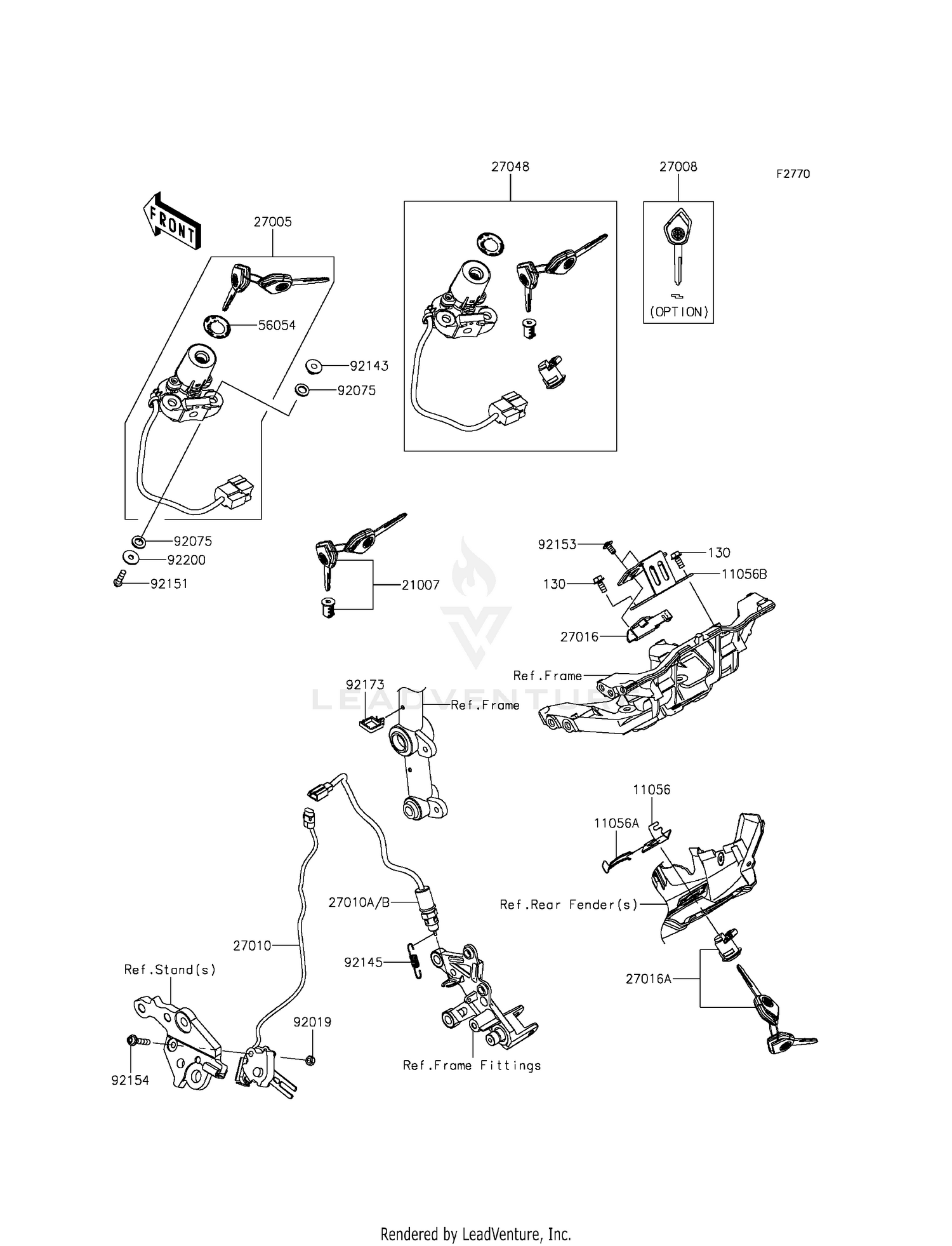 IGNITION SWITCH/LOCKS/REFLECTORS