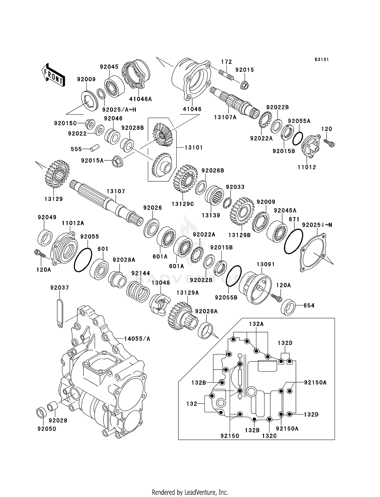 FRONT BEVEL GEAR