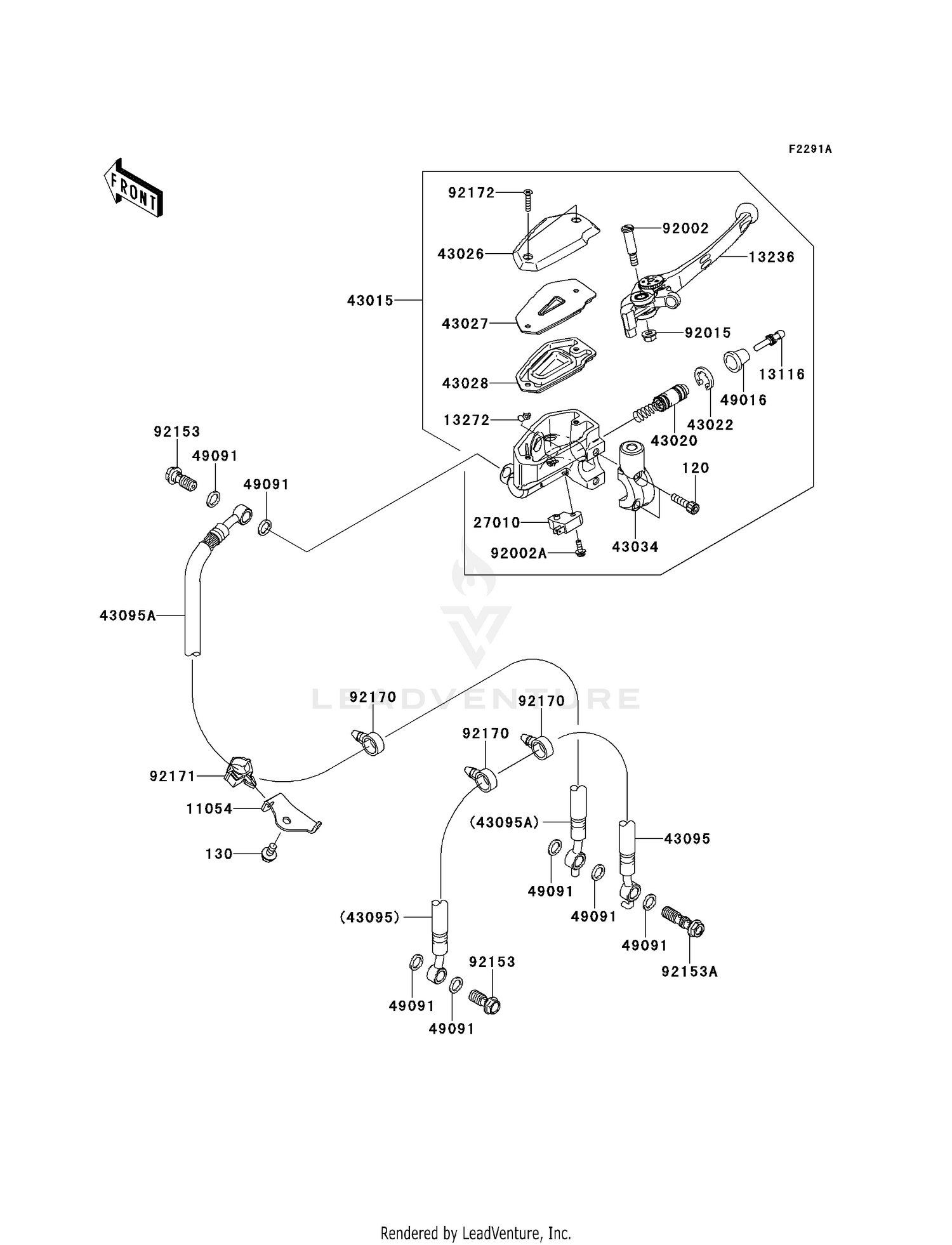 FRONT MASTER CYLINDER (A9F)