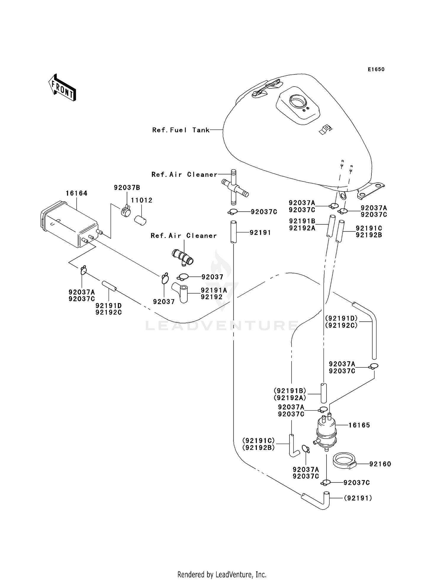 FUEL EVAPORATIVE SYSTEM (CA)