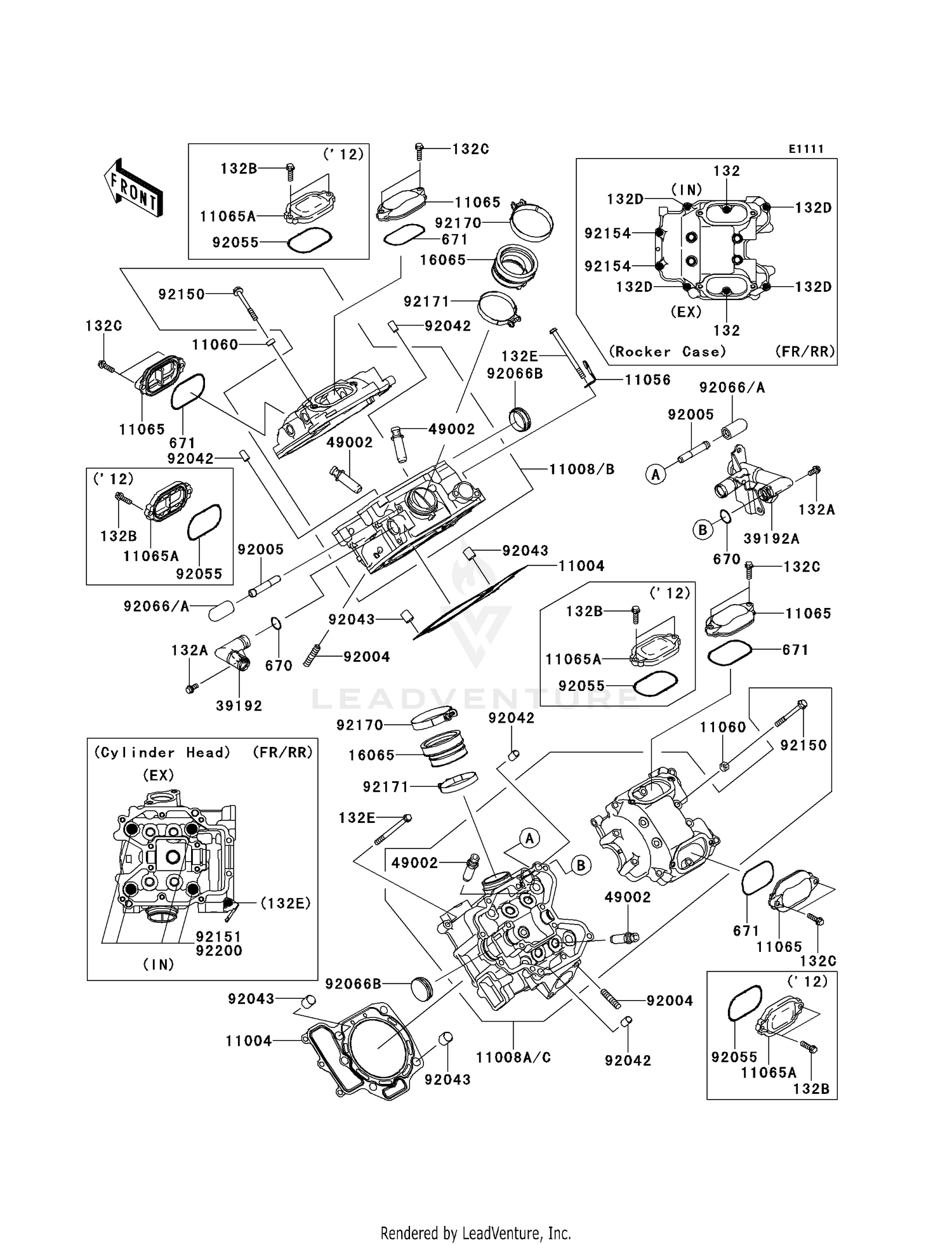 CYLINDER HEAD (-VF750DE095936)