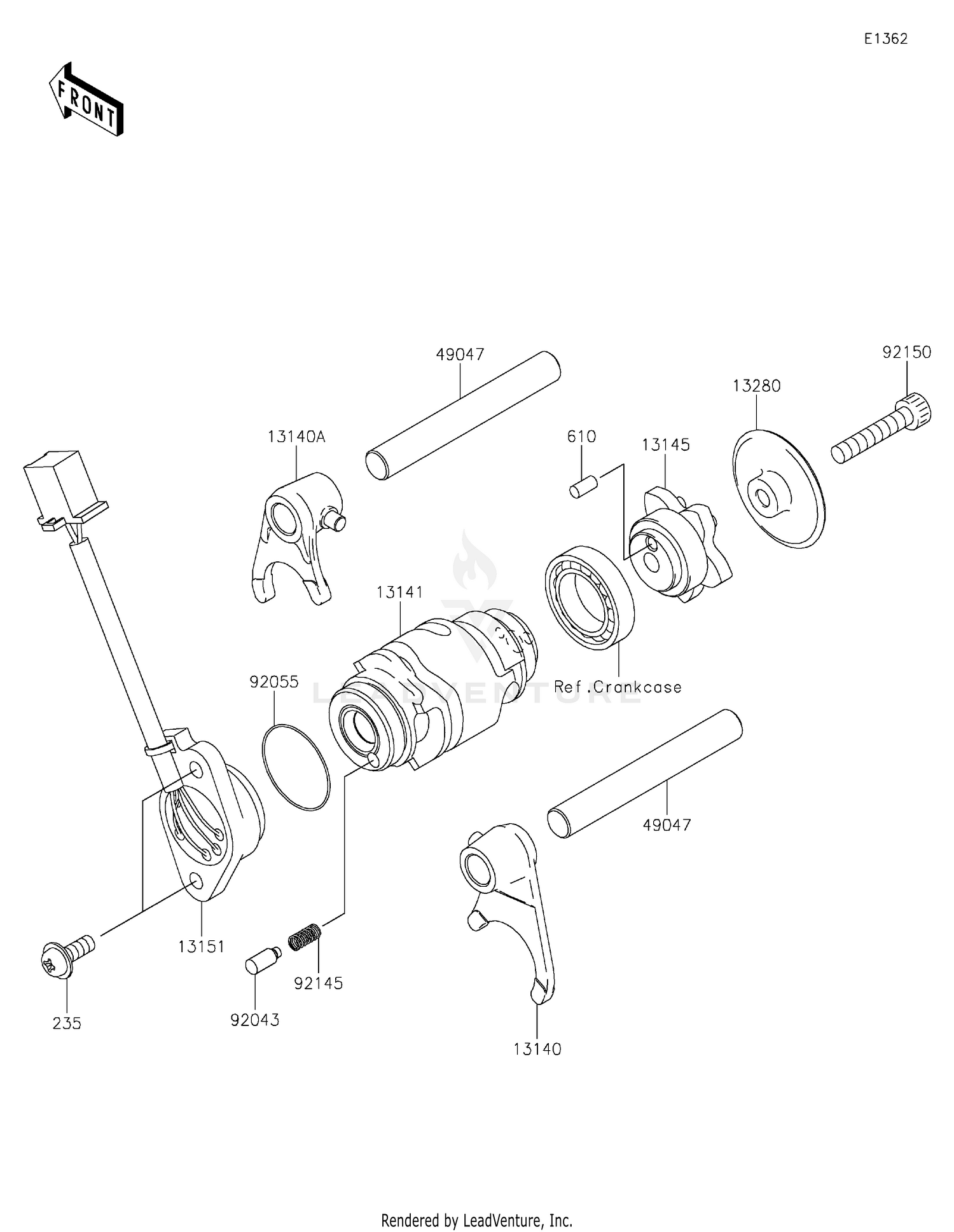 Gear Change Drum/Shift Fork(s)