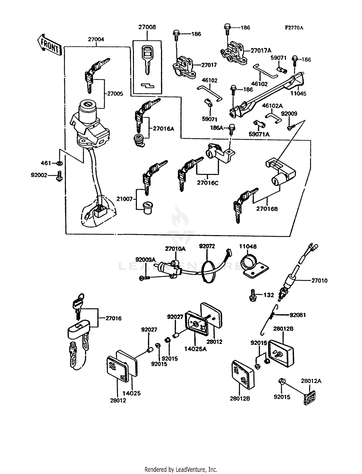 IGNITION SWITCH/LOCKS/REFLECTORS