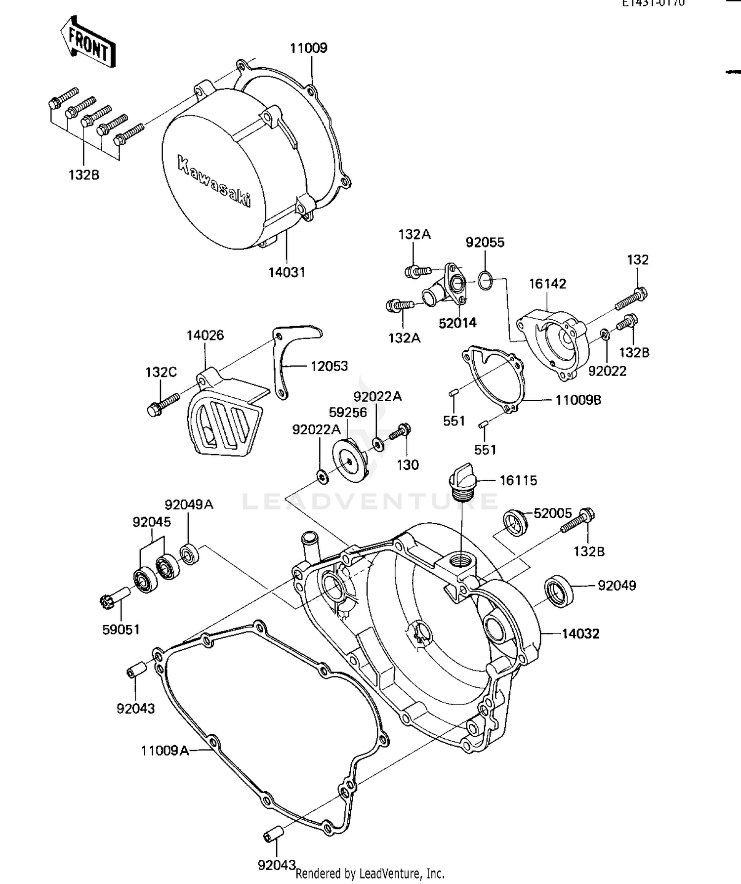 ENGINE COVERS/WATER PUMP
