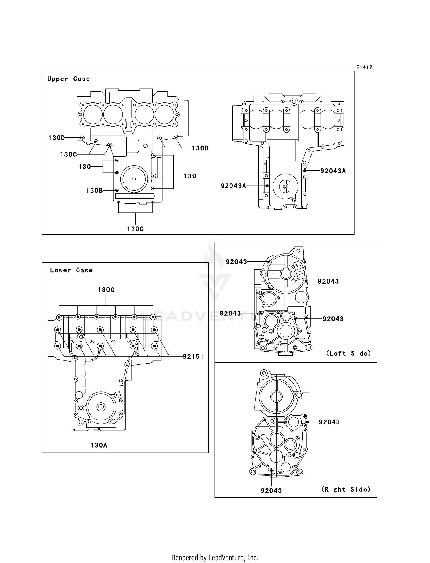 CRANKCASE BOLT PATTERN