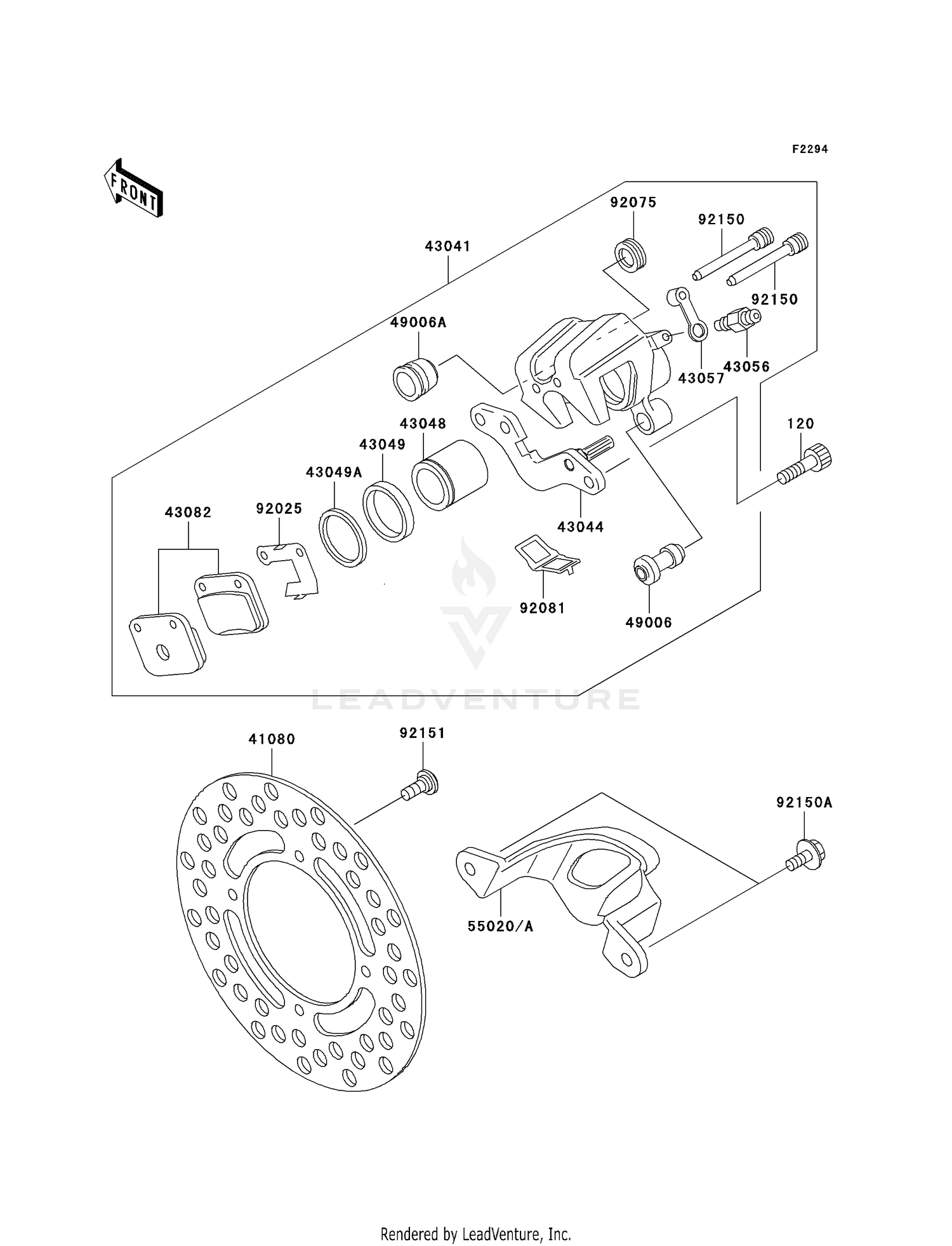 REAR BRAKE (KX65-A1-A4)