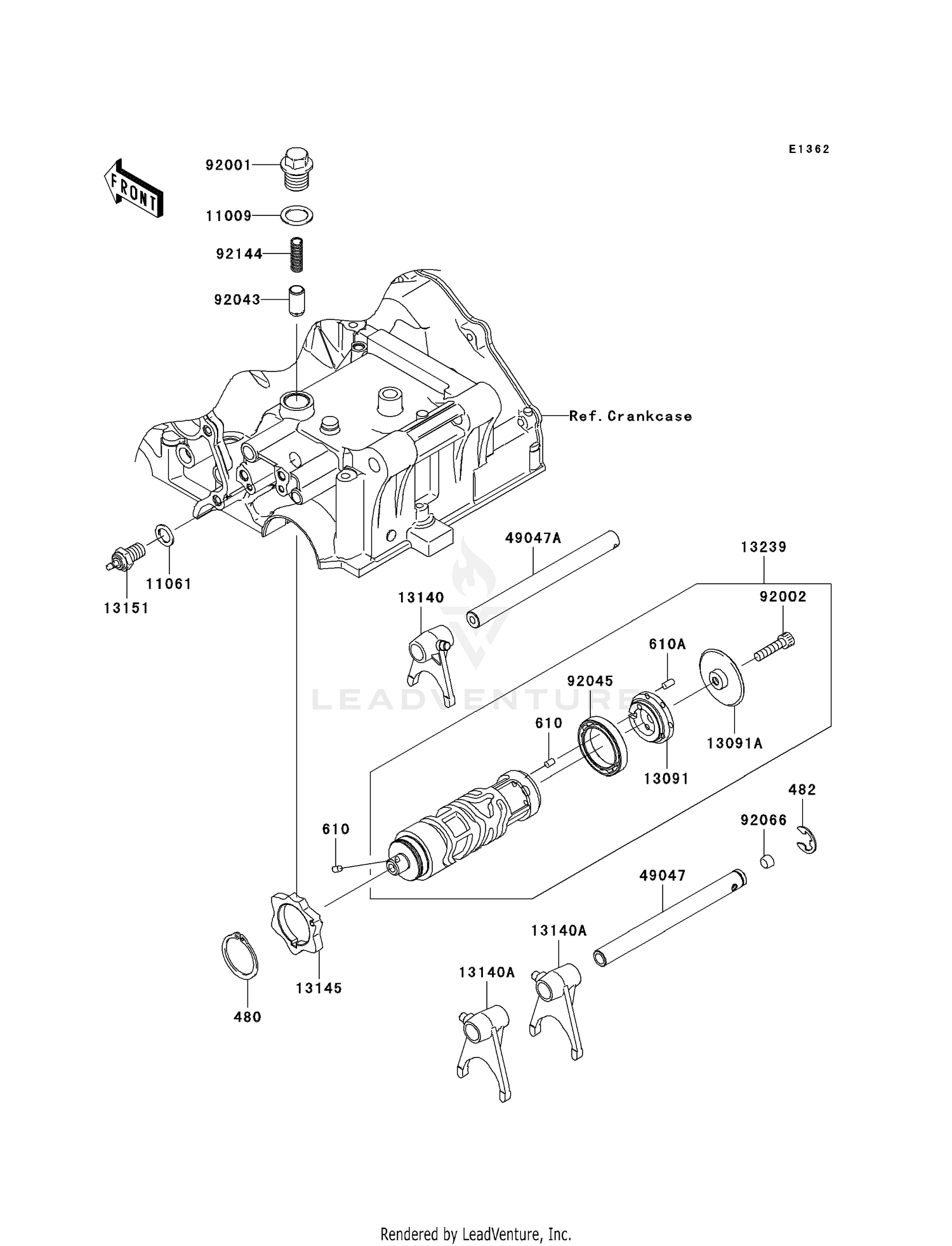 GEAR CHANGE DRUM/SHIFT FORK(S)