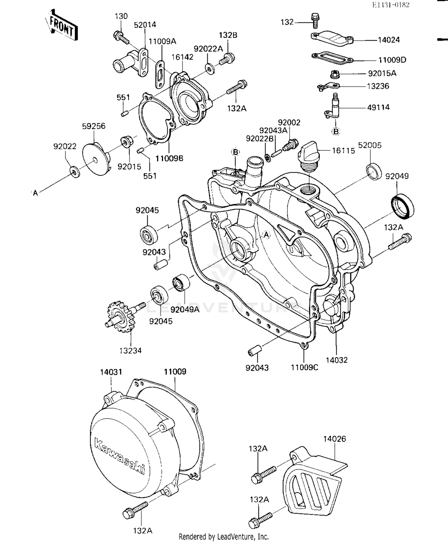 ENGINE COVERS/WATER PUMP