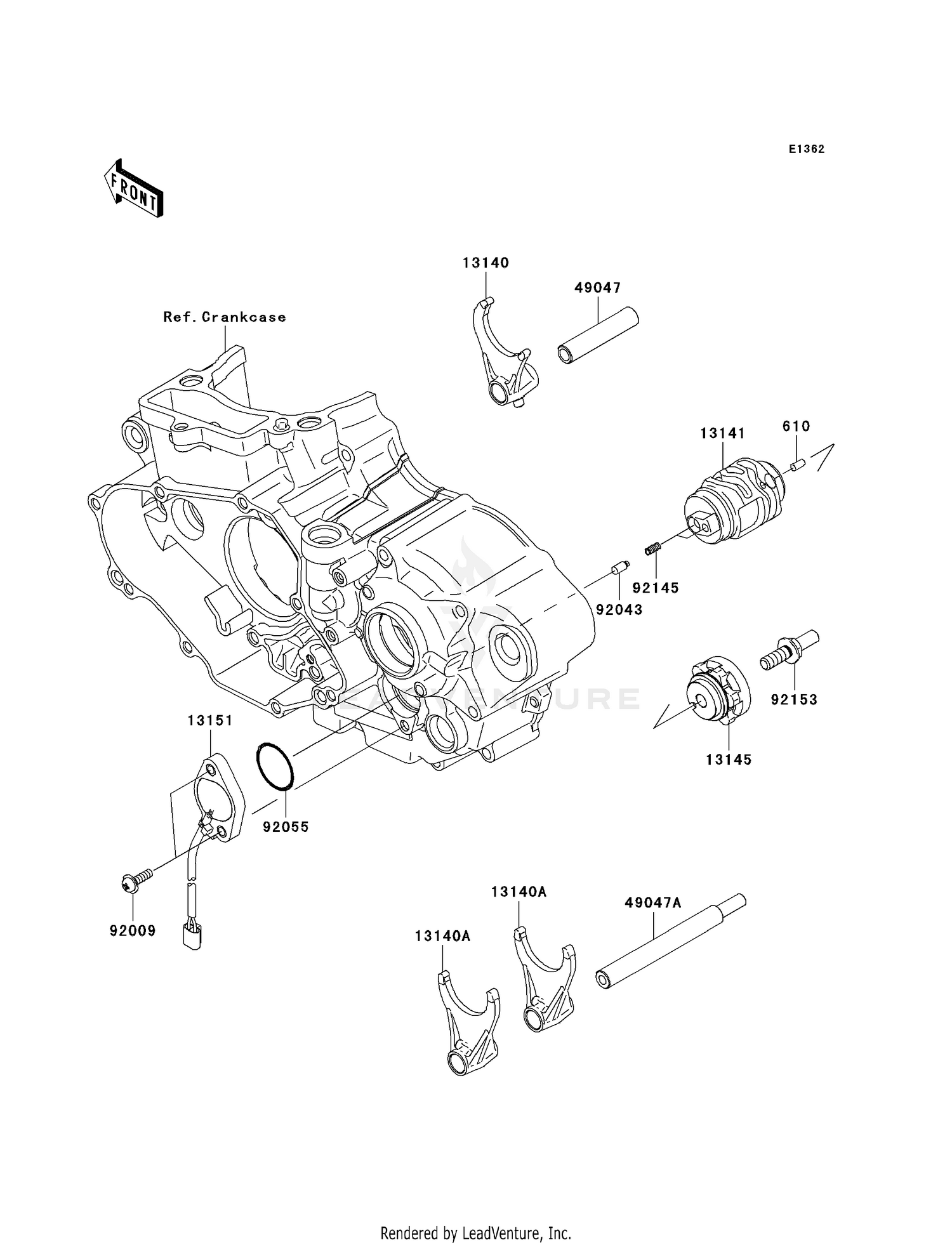 GEAR CHANGE DRUM/SHIFT FORK(S)