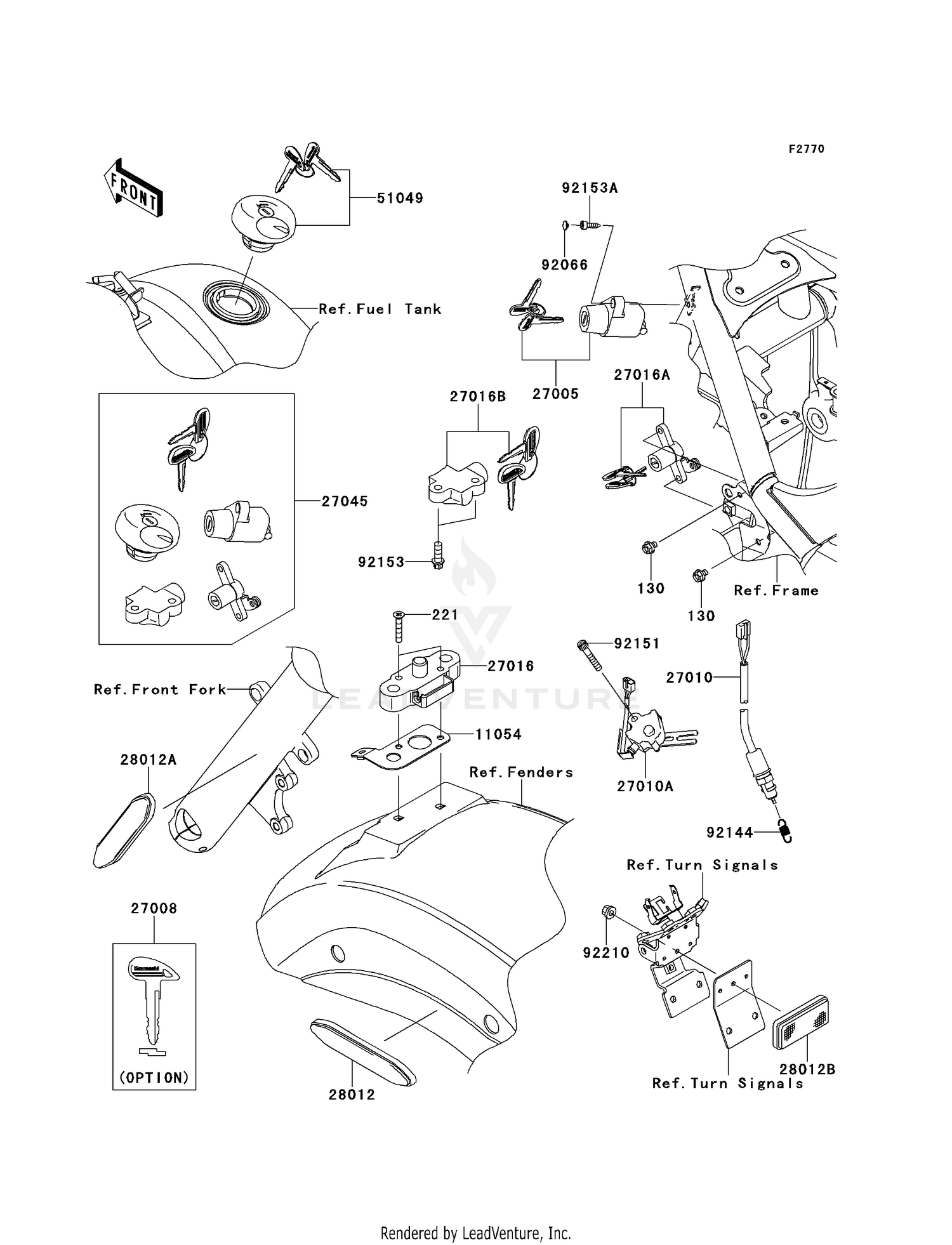 IGNITION SWITCH/LOCKS/REFLECTORS