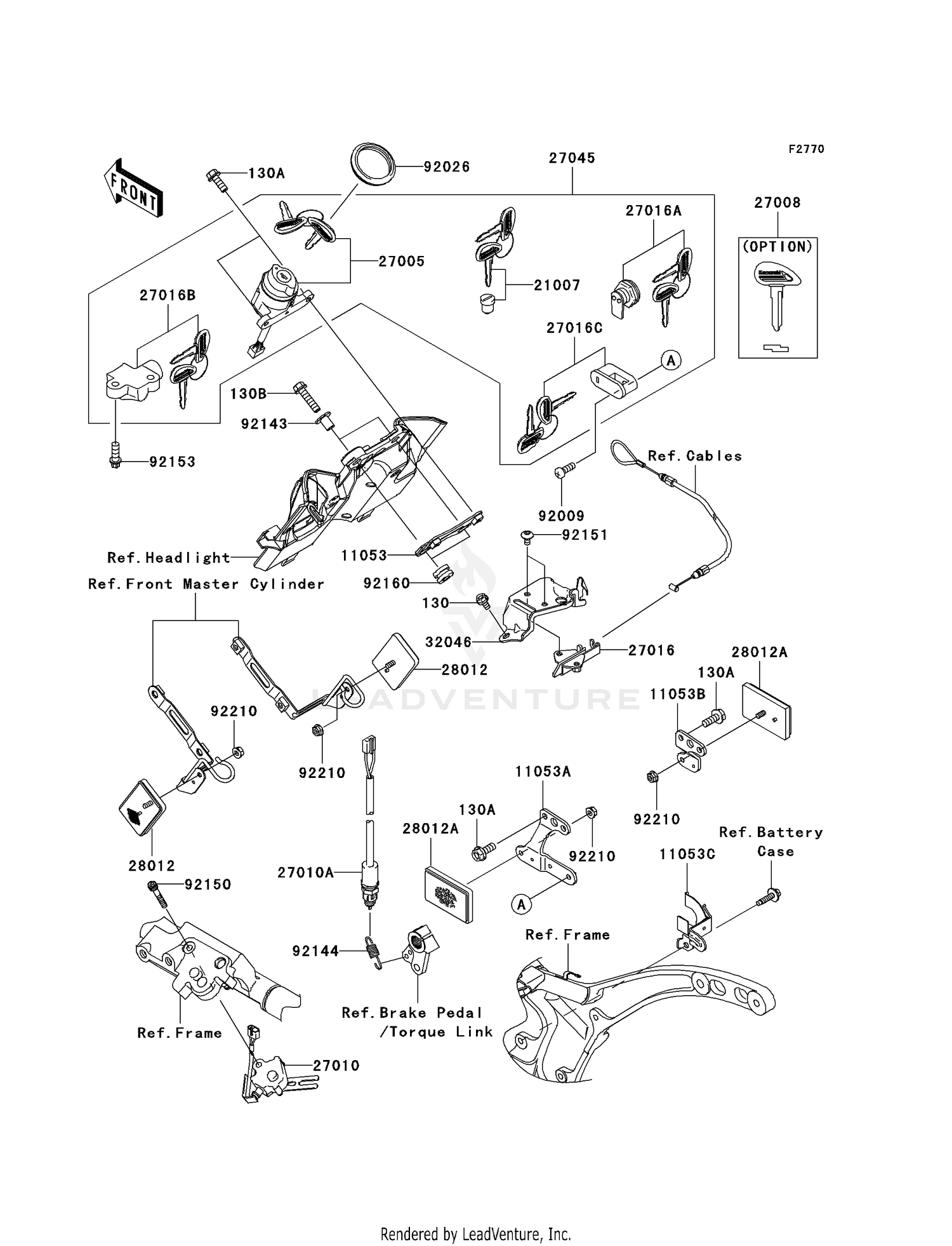 IGNITION SWITCH/LOCKS/REFLECTORS