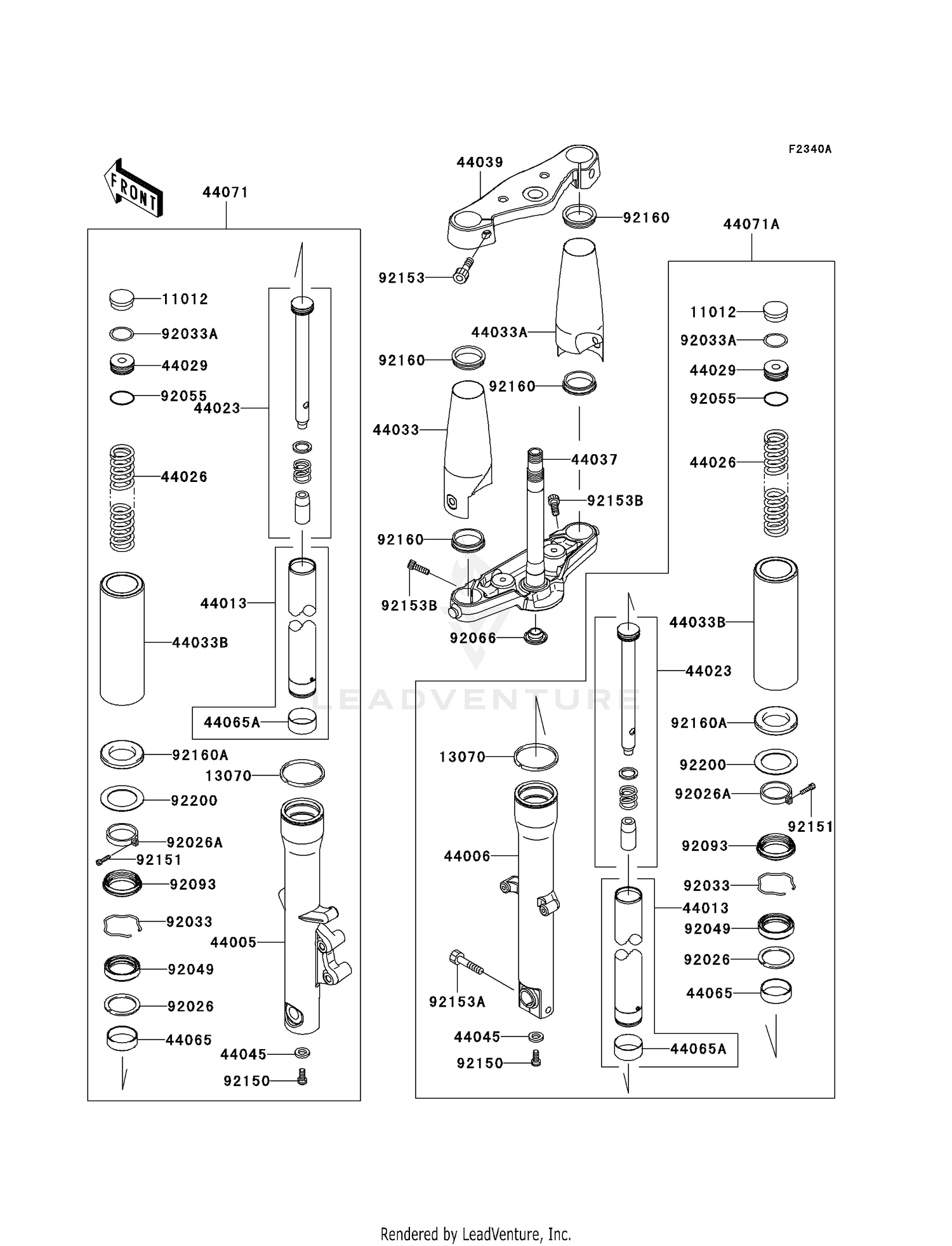 FRONT FORK (JKAVN2D1 7A010828-)