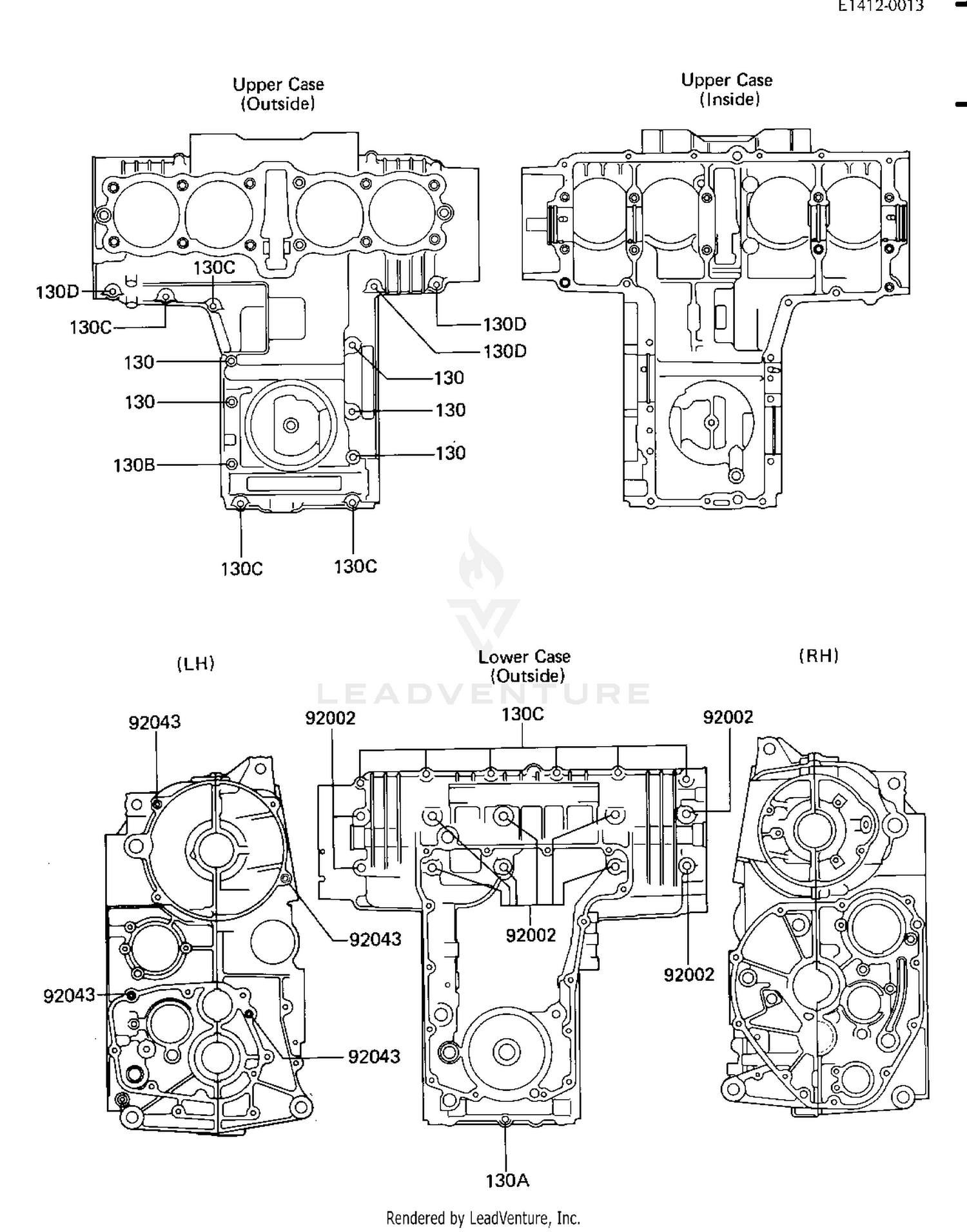 CRANKCASE BOLT & STUD PATTERN