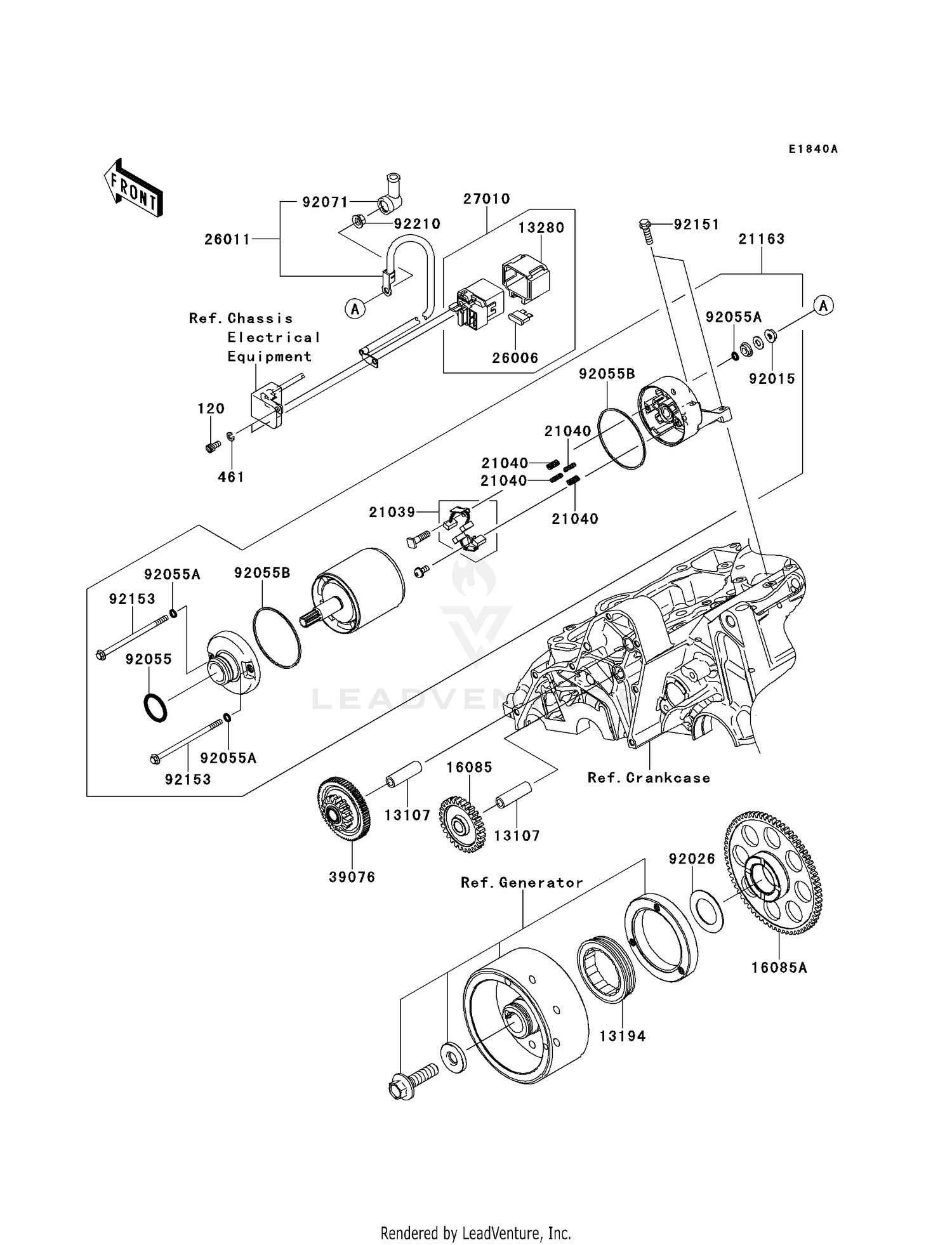 STARTER MOTOR (ER650AE046805-)