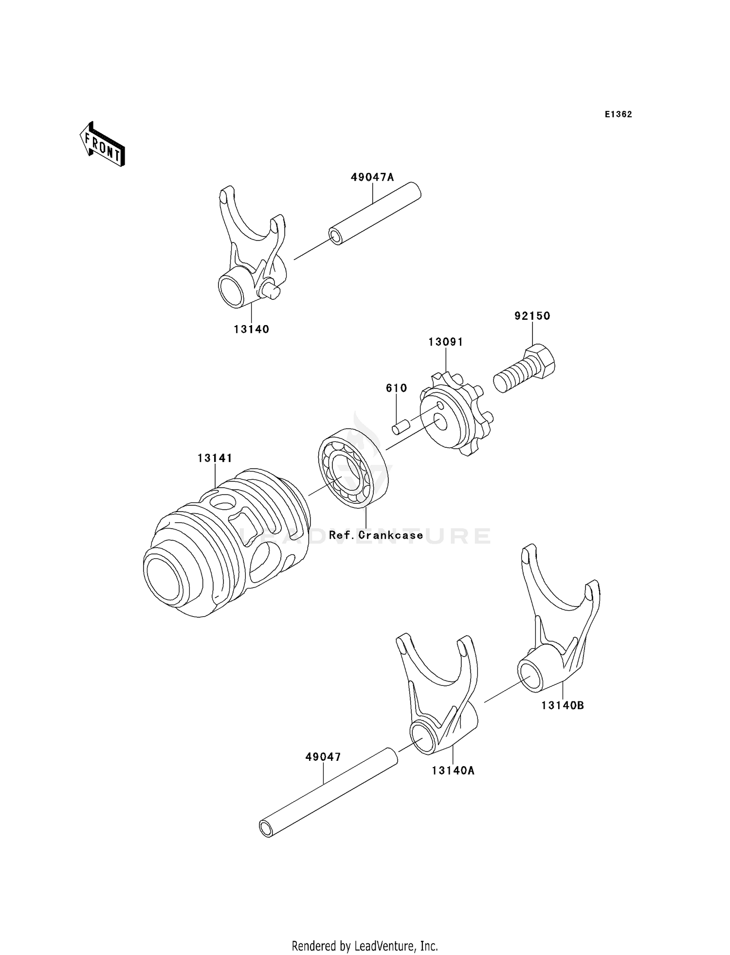 GEAR CHANGE DRUM/SHIFT FORK(S)