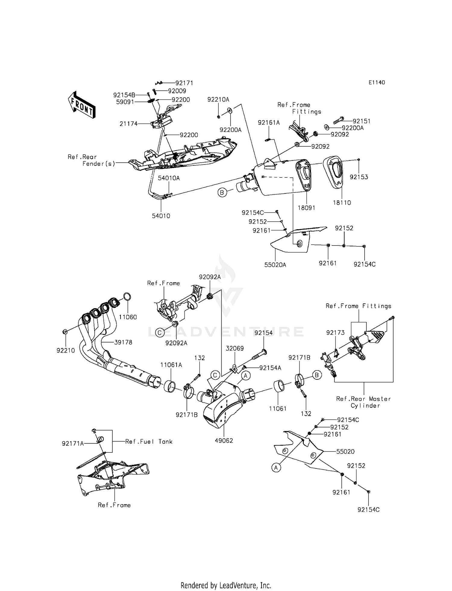 Shop OEM 2013 Kawasaki ZX-6R (ABS) Motorcycle Parts | MotoSport