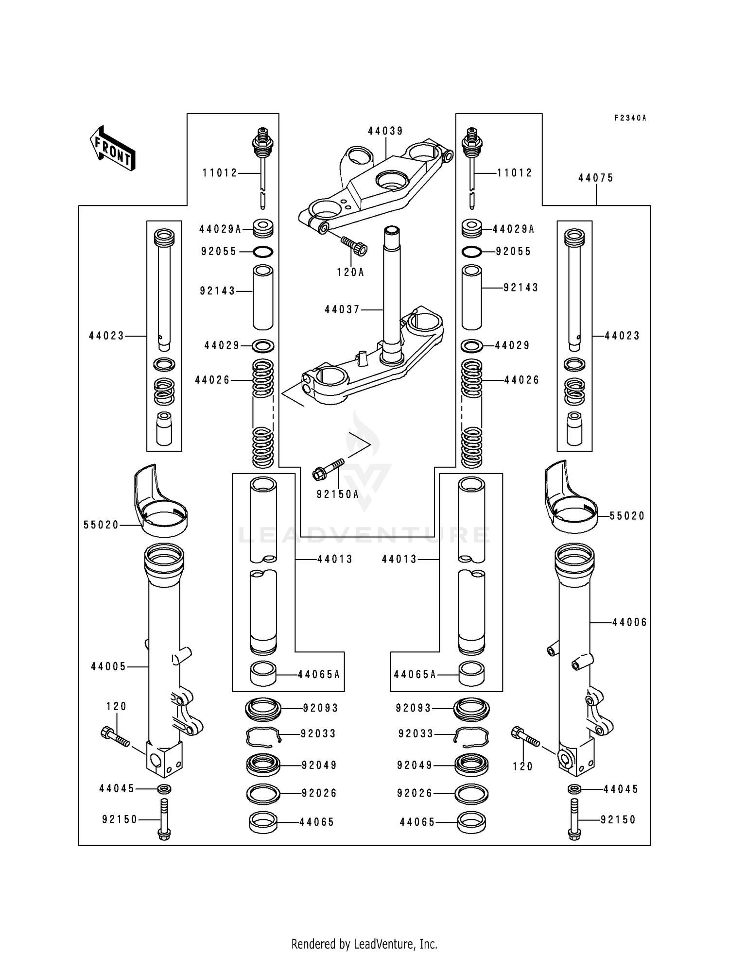 FRONT FORK (ZX600-E6)