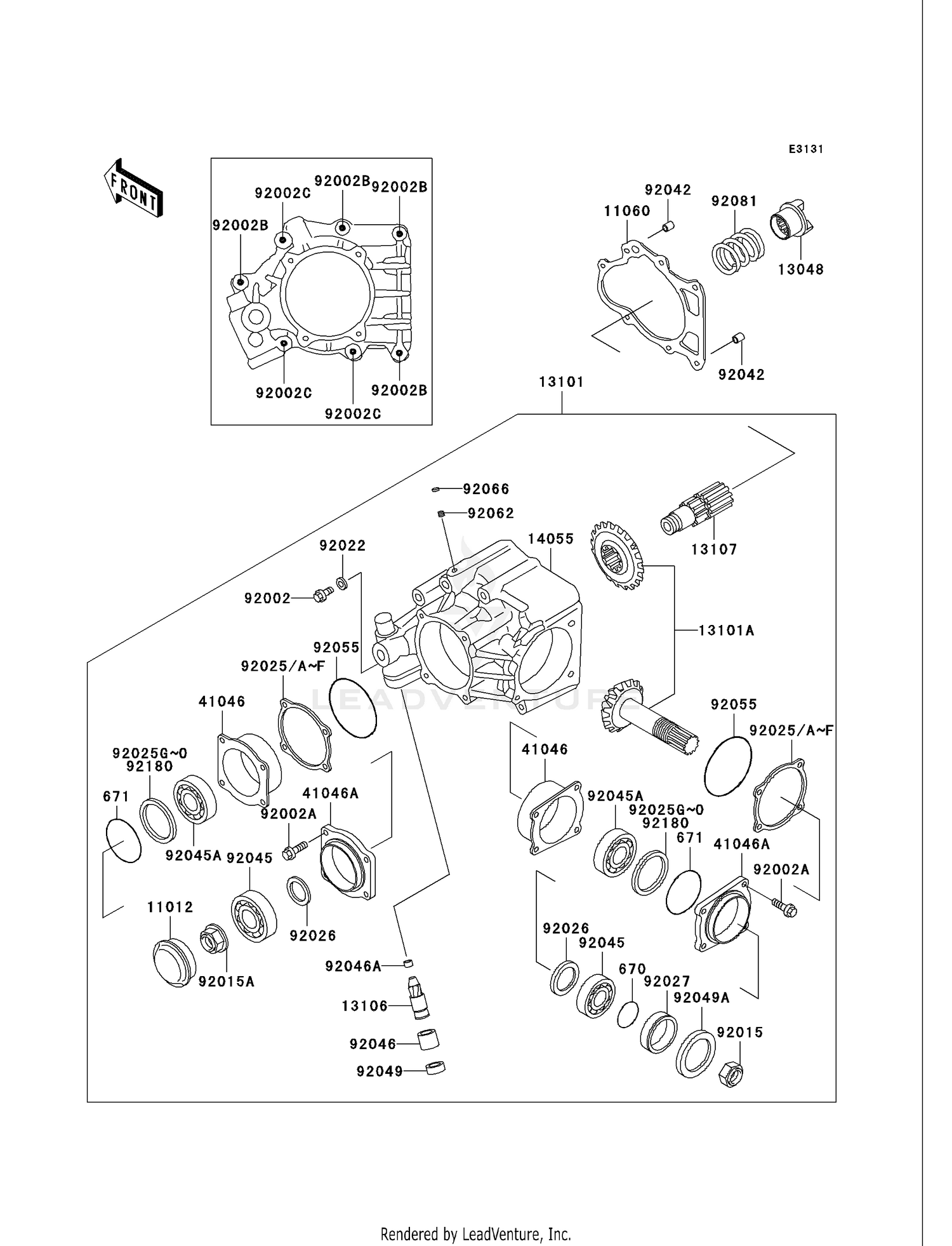 FRONT BEVEL GEAR
