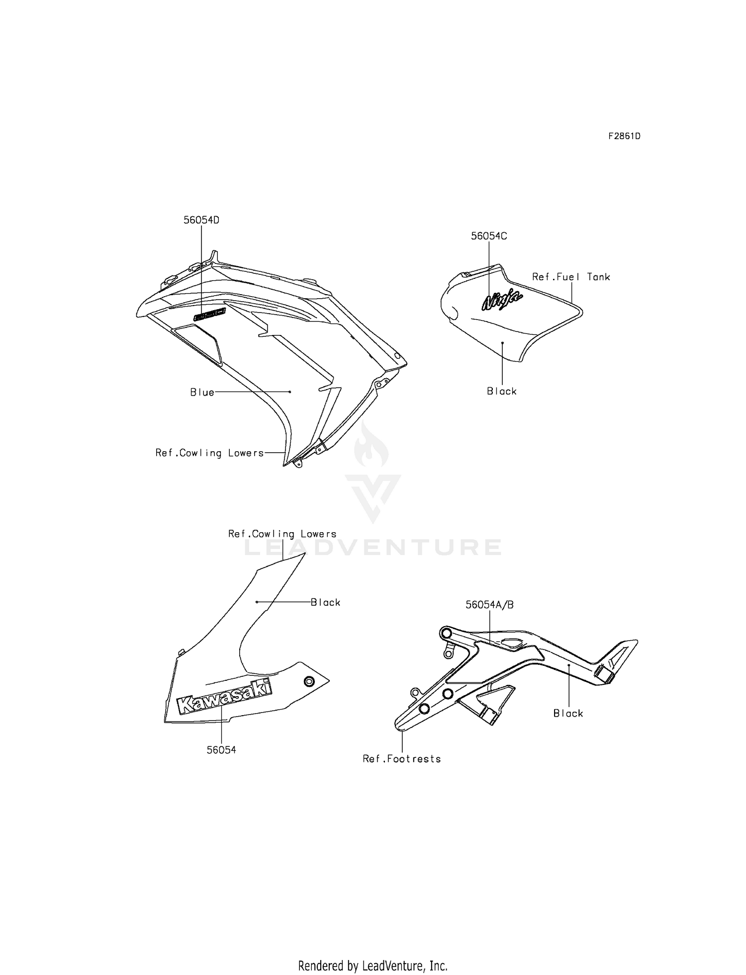 DECALS (BLUE)(EDS)(CA,US)