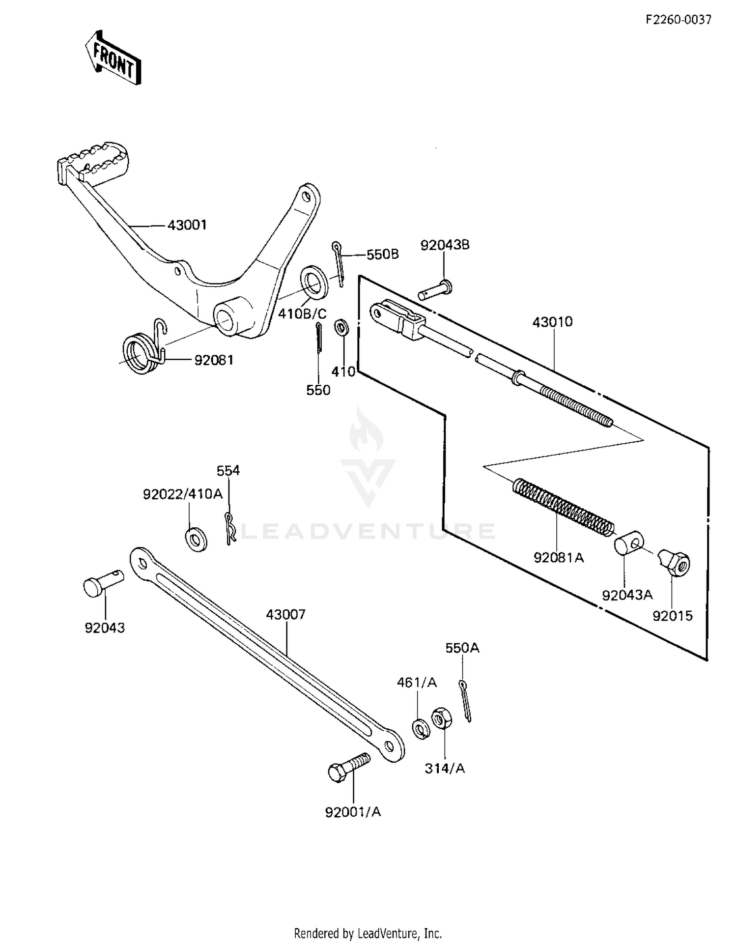 BRAKE PEDAL/TORQUE LINK