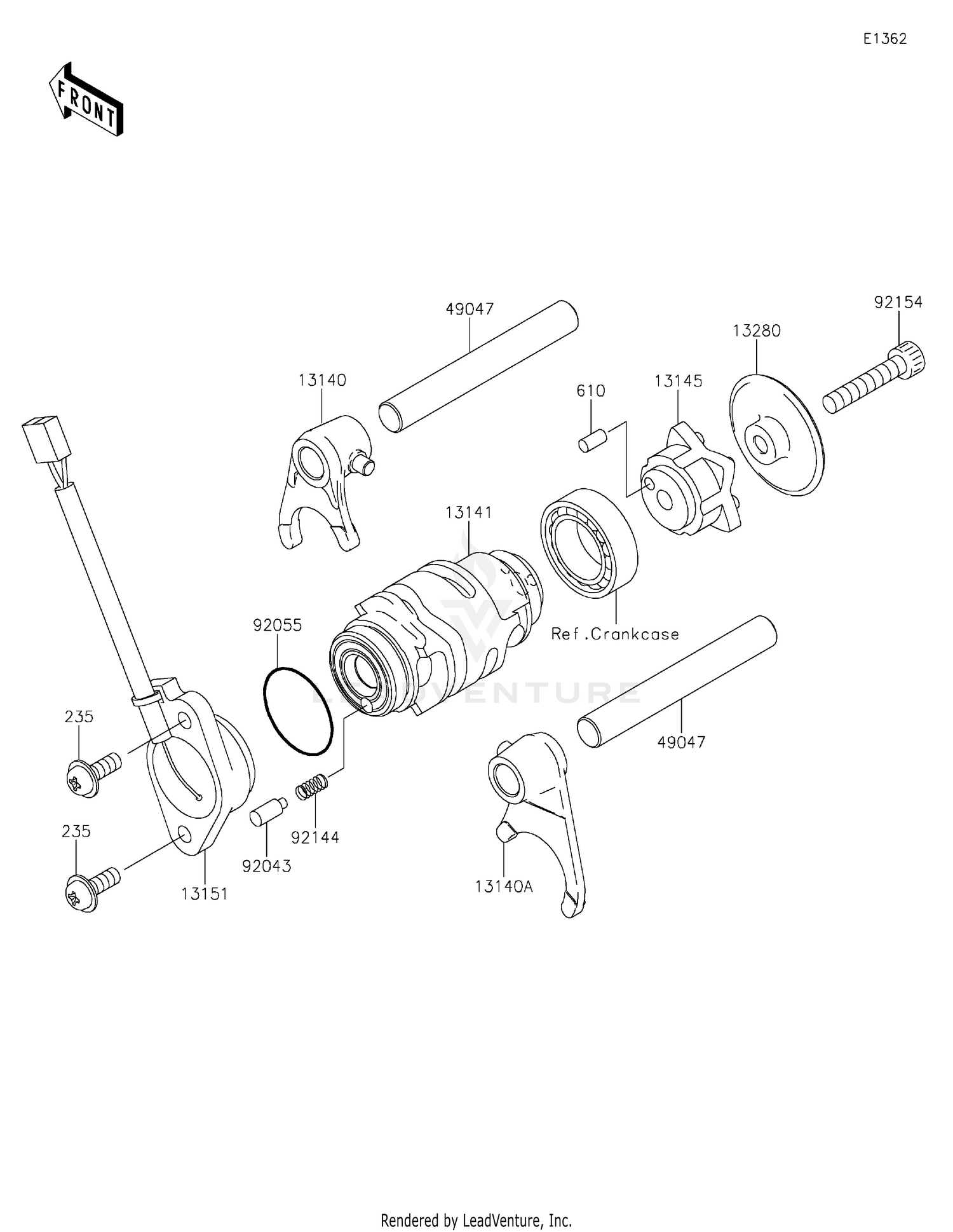 Gear Change Drum/Shift Fork(s)
