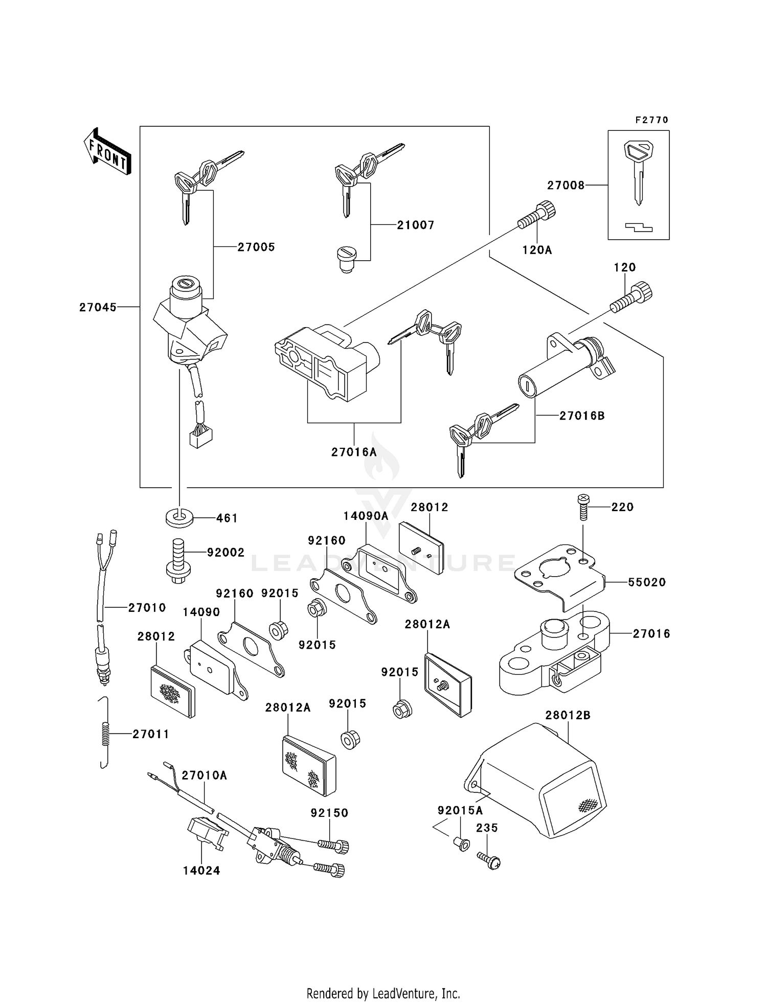 IGNITION SWITCH/LOCKS/REFLECTORS