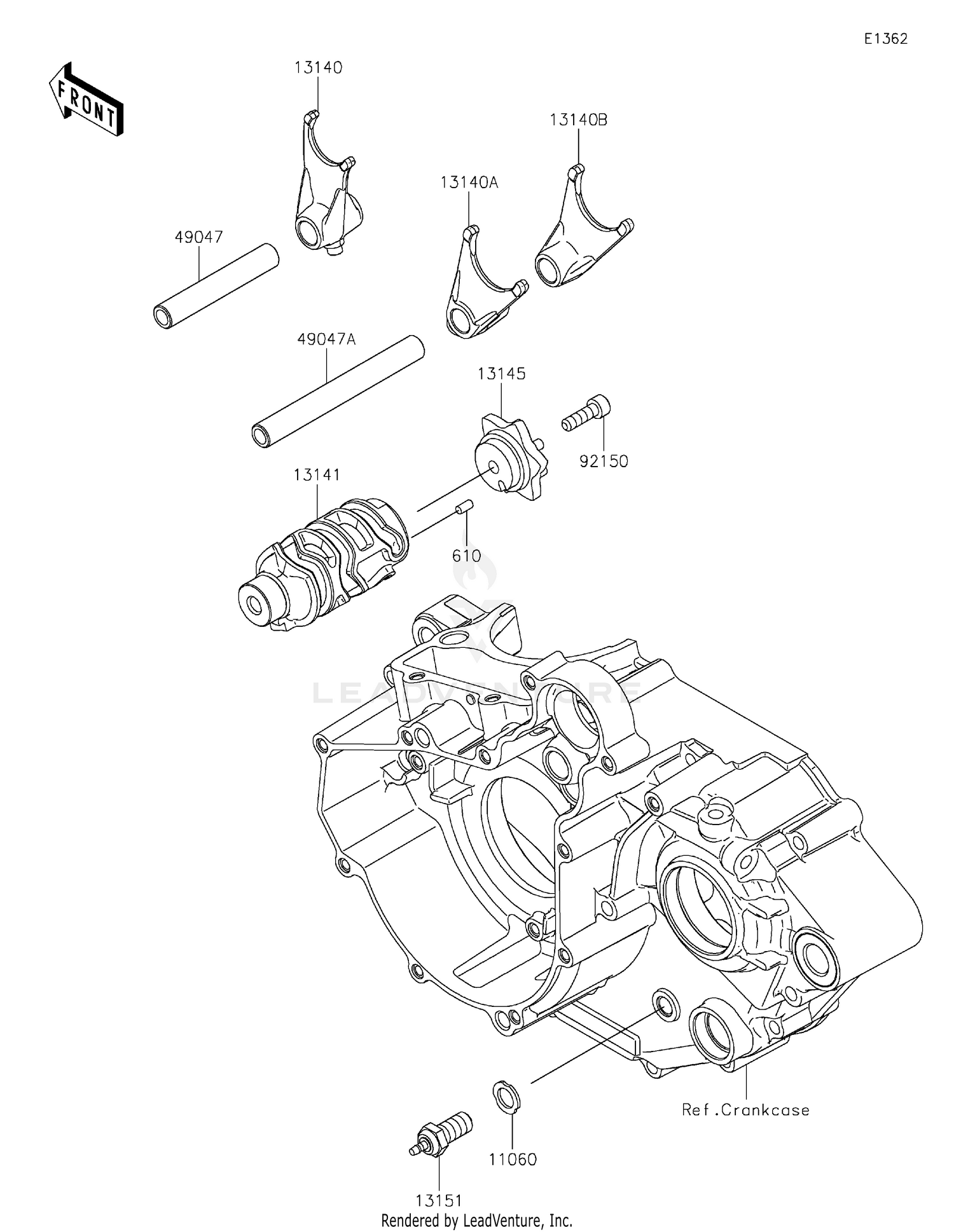 Gear Change Drum/Shift Fork(s)