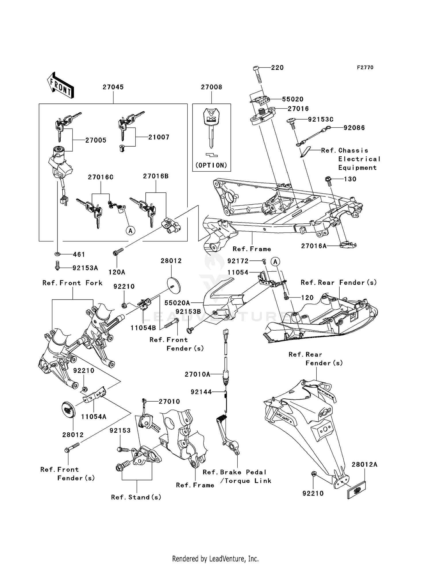 IGNITION SWITCH/LOCKS/REFLECTORS