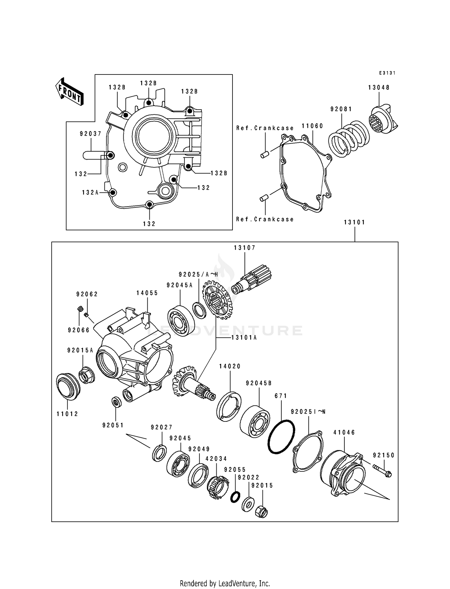 FRONT BEVEL GEAR
