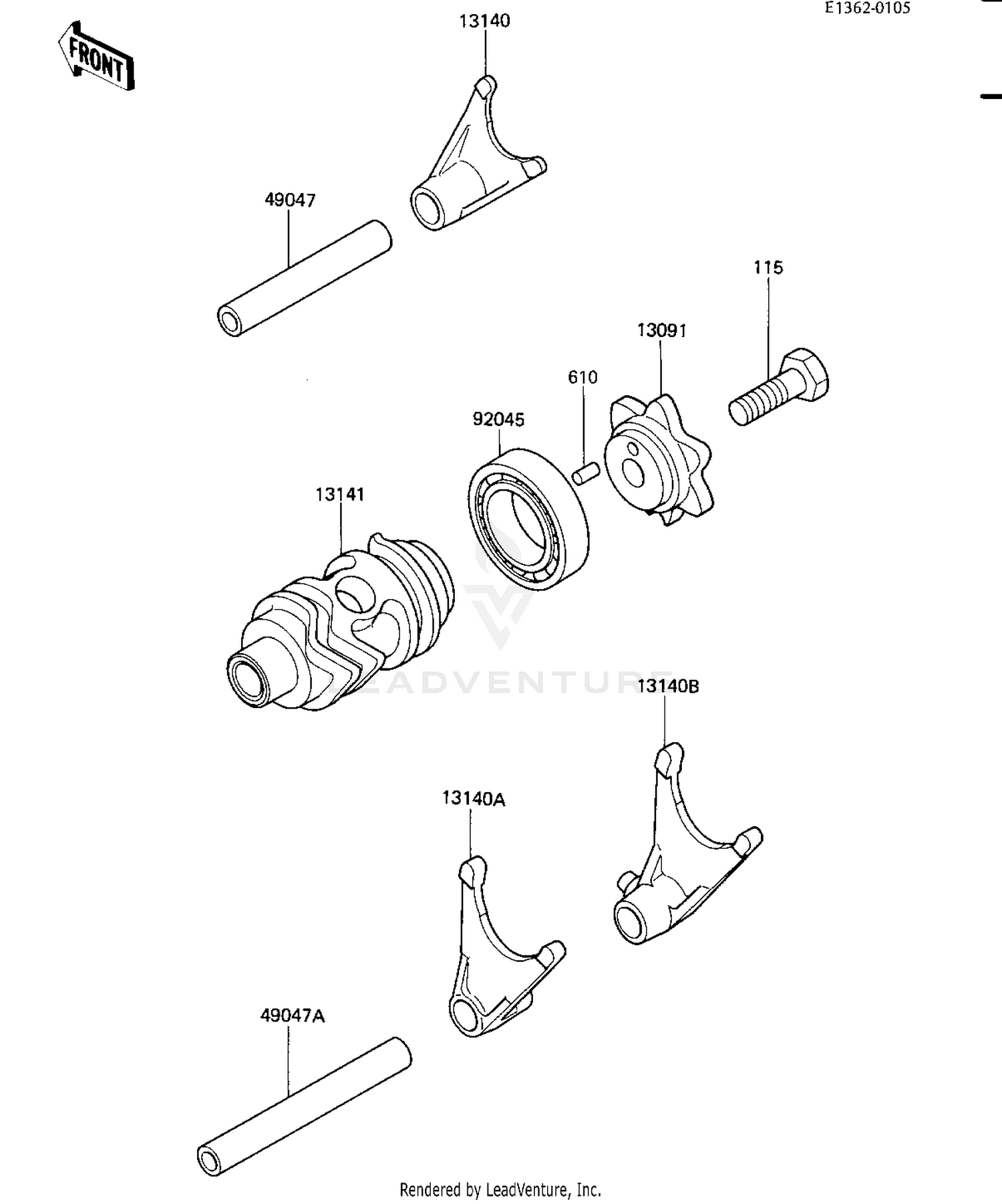 GEAR CHANGE DRUM & FORKS