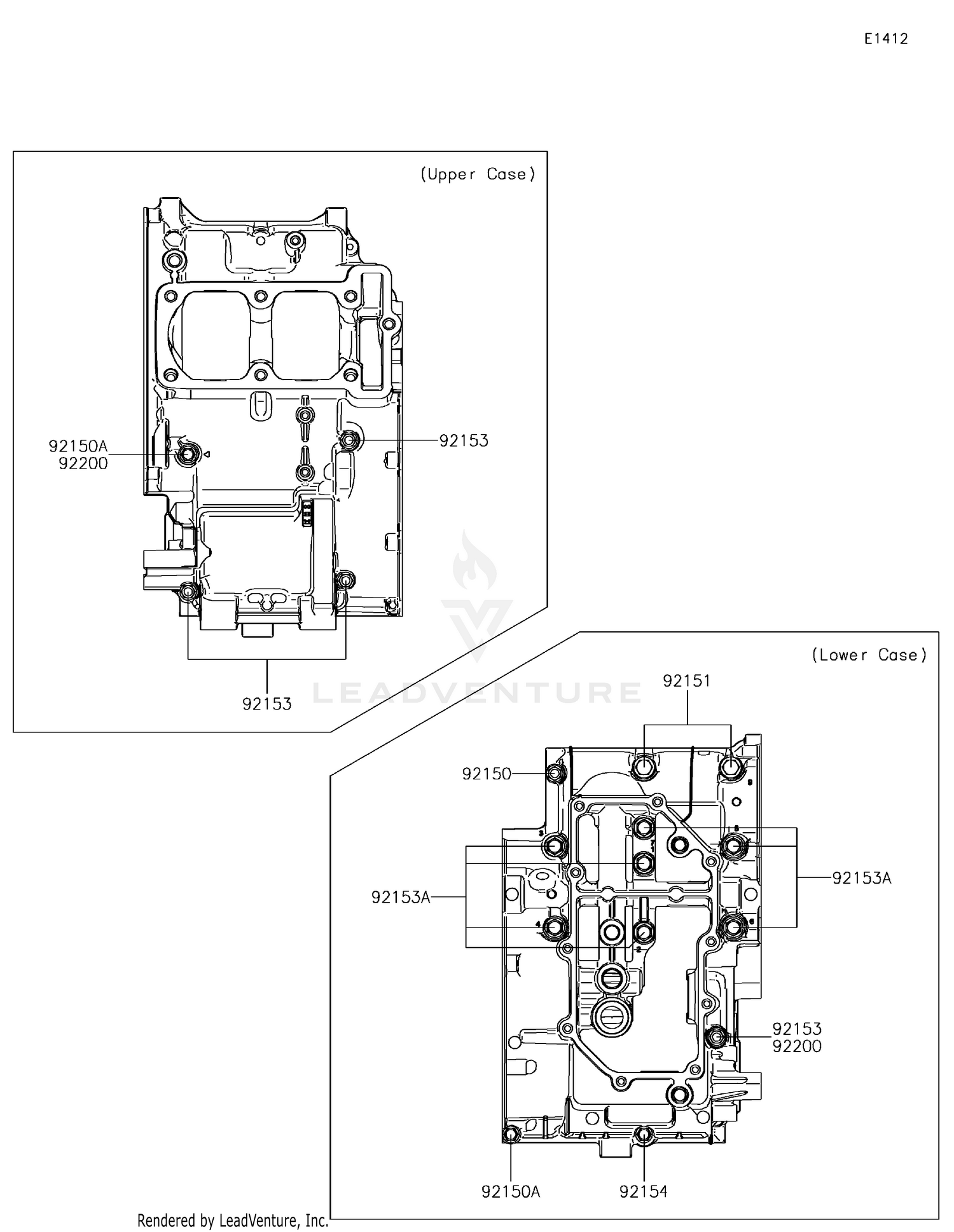 Crankcase Bolt Pattern(-EX300AEA99329)