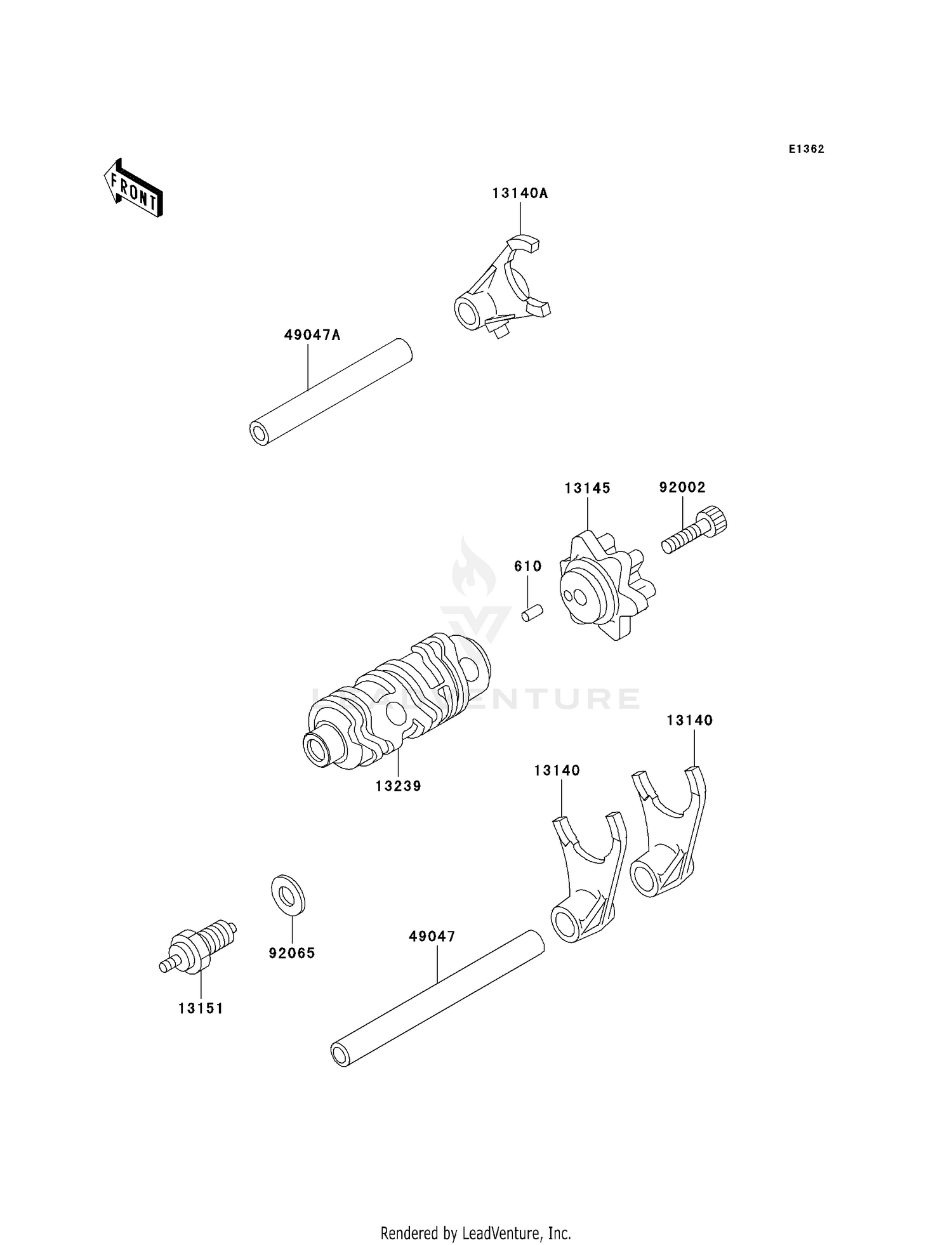 GEAR CHANGE DRUM/SHIFT FORK(S)