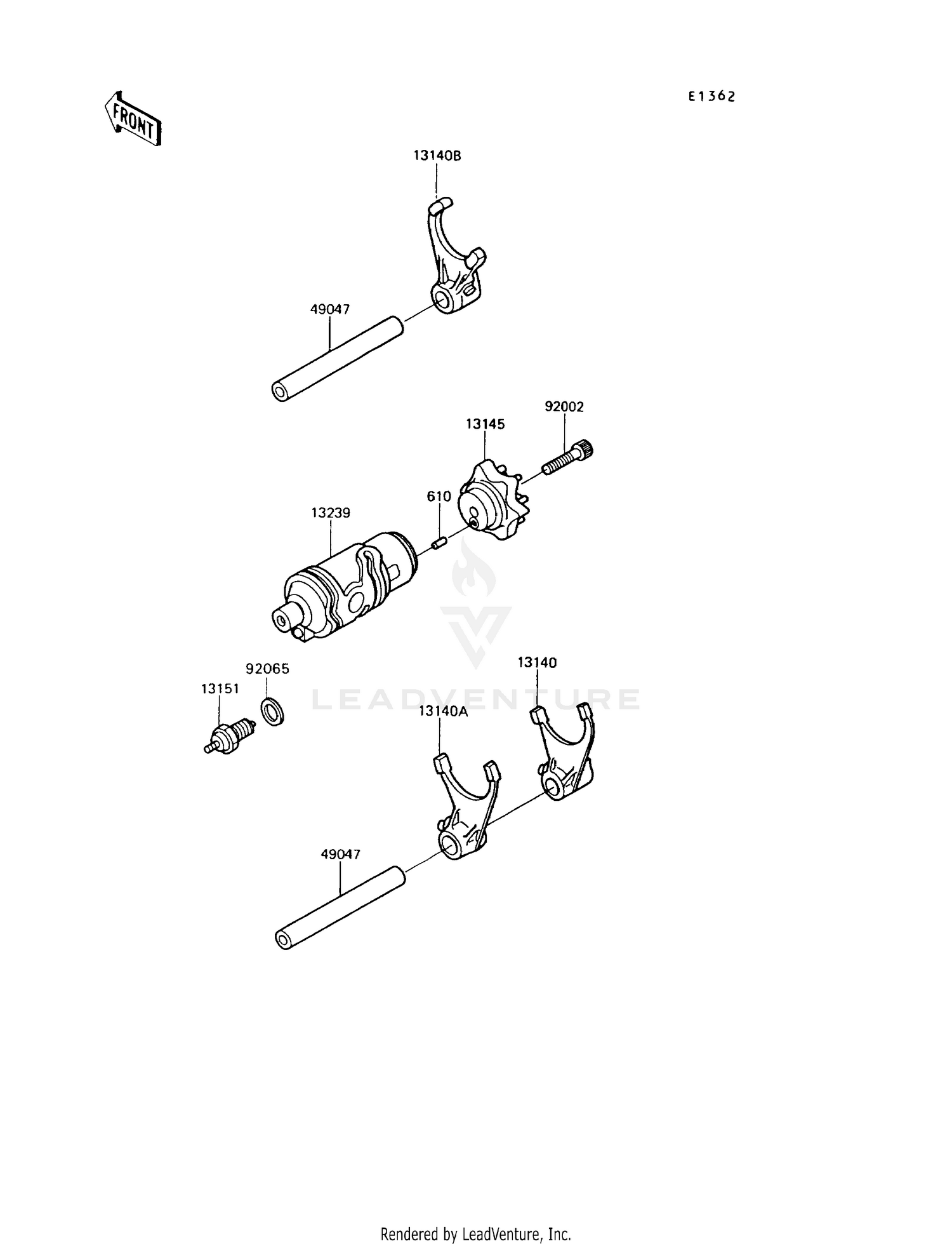 GEAR CHANGE DRUM/SHIFT FORK(S)