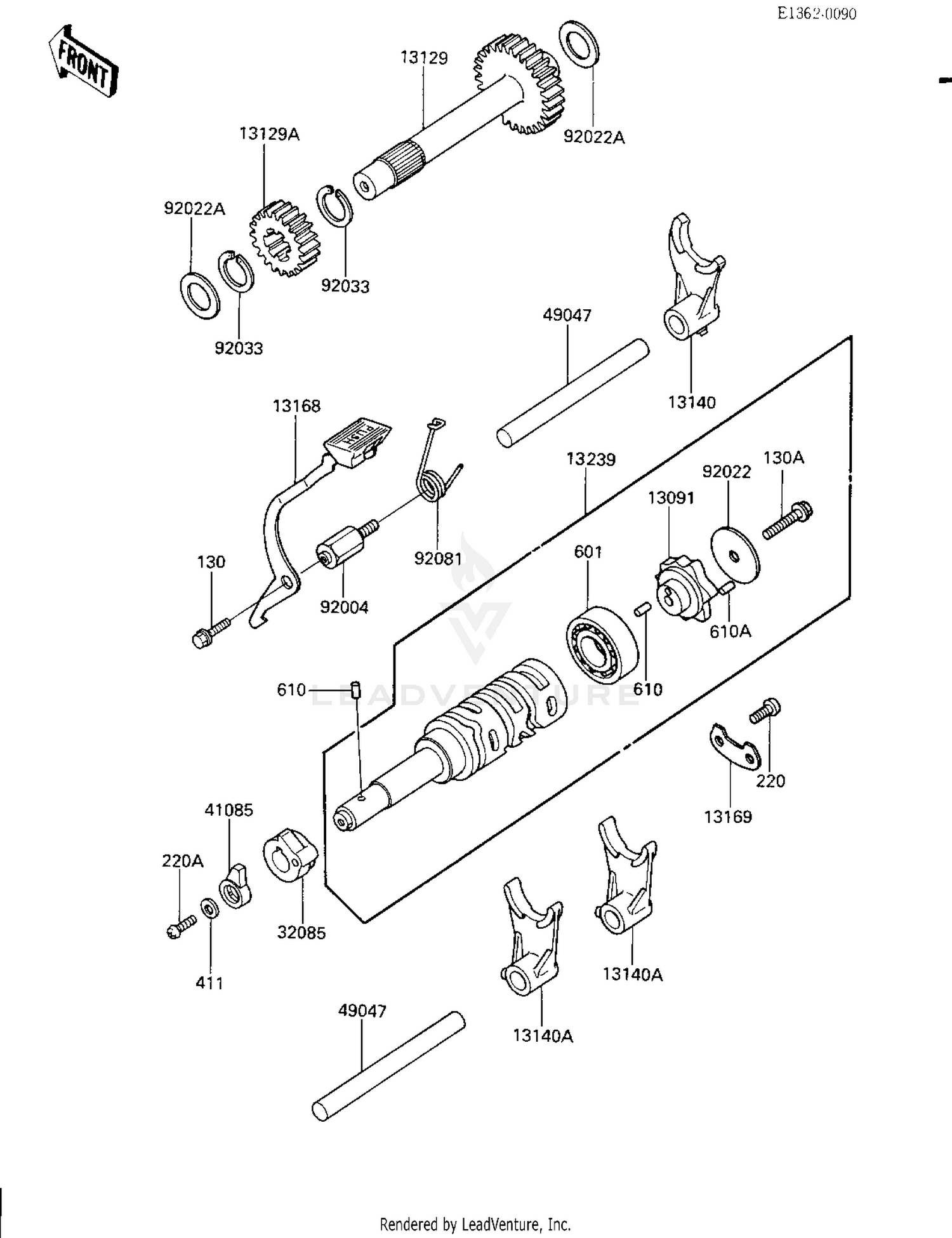 GEAR CHANGE DRUM & FORKS